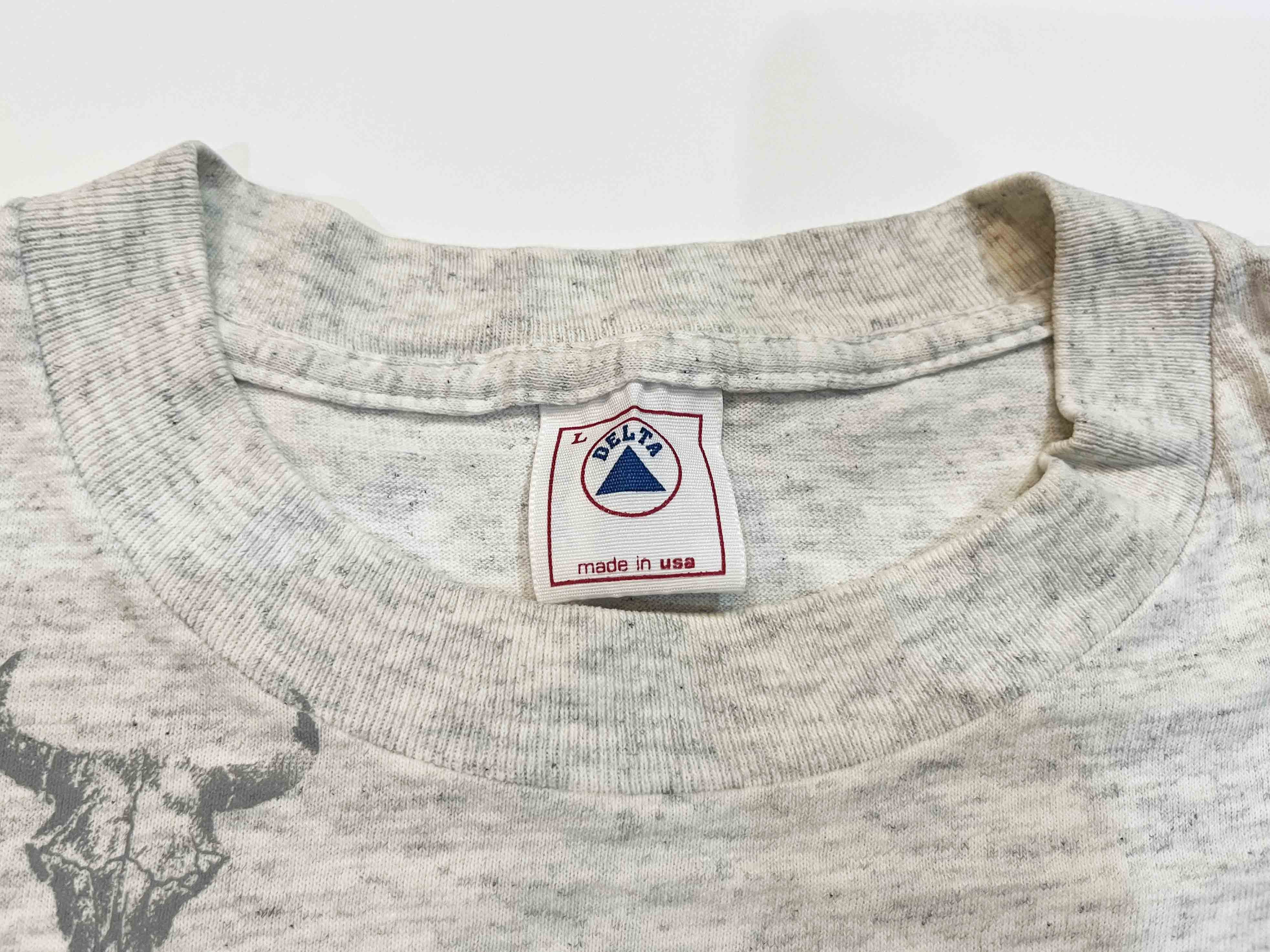 Delta × Vintage Vintage Delta 1993 Buffalo Skull Cowboy AOP T-Shirt Size US L / EU 52-54 / 3 - 3 Thumbnail