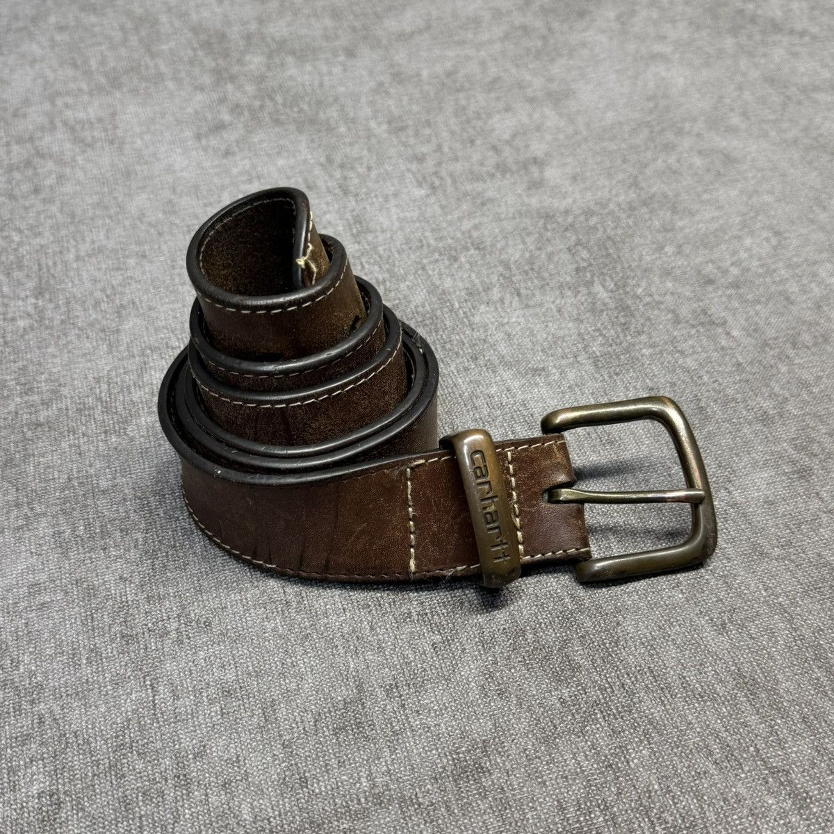 Carhartt × Leather × Vintage Carhartt leather belt vintage Size 36 - 1 Thumbnail