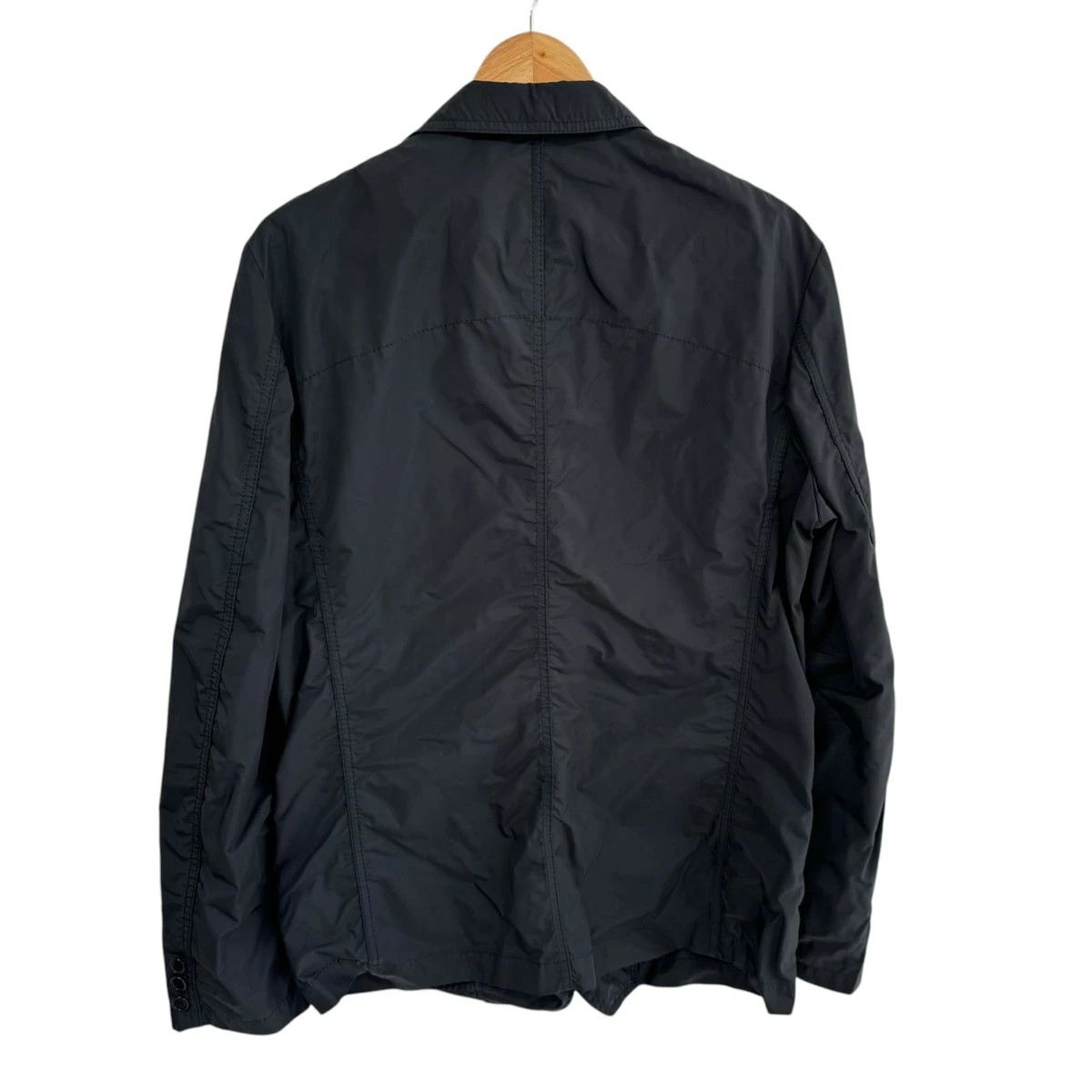 Comme des Garcons Homme Jacket long sleeves plain flap pocket polyester Black Size US L / EU 52-54 / 3 - 2 Thumbnail