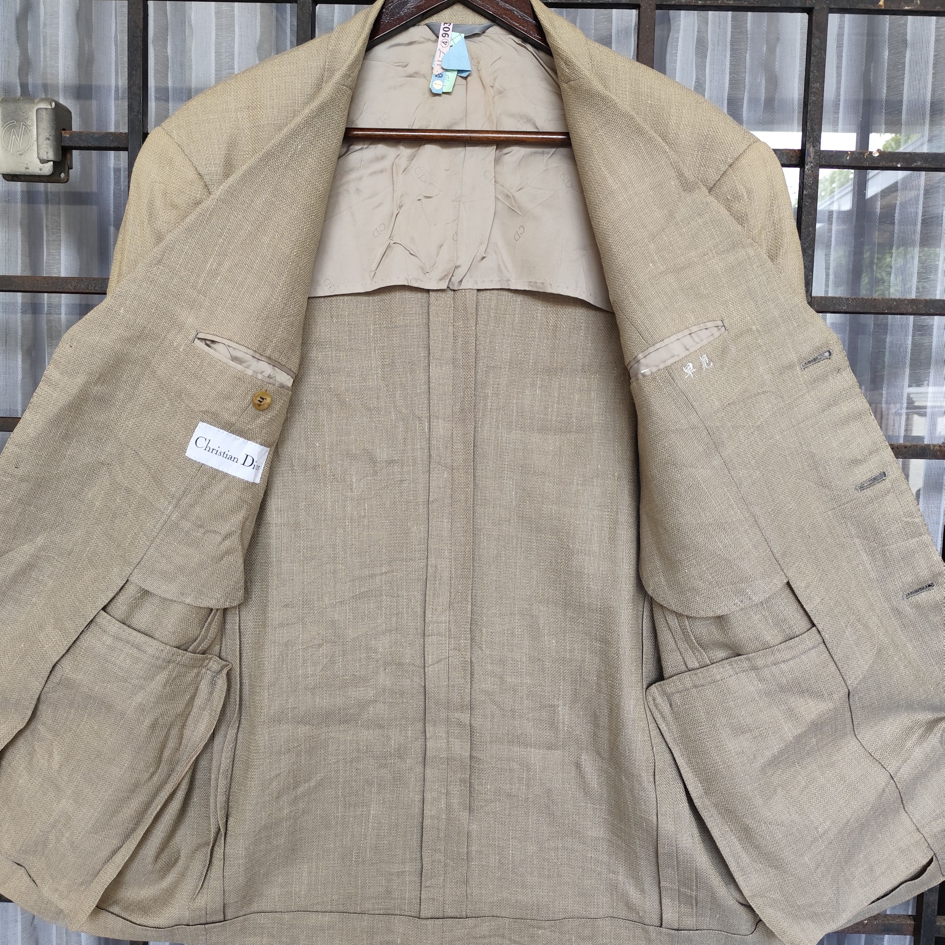 Christian Dior Monsieur 🇯🇵VINTAGE CHRISTIAN DIOR BLAZER MADE IN JAPAN SIZE LL Size 42L - 9 Thumbnail