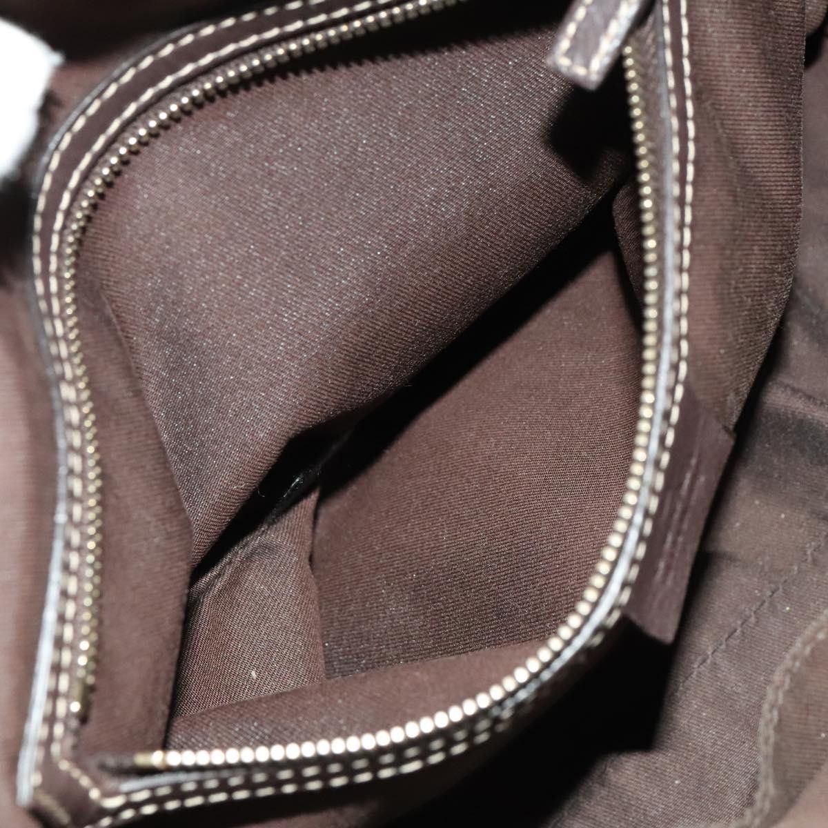 Gucci GUCCI GG Crystal Hand Bag Coated Canvas Brown Gold Size ONE SIZE - 19 Thumbnail