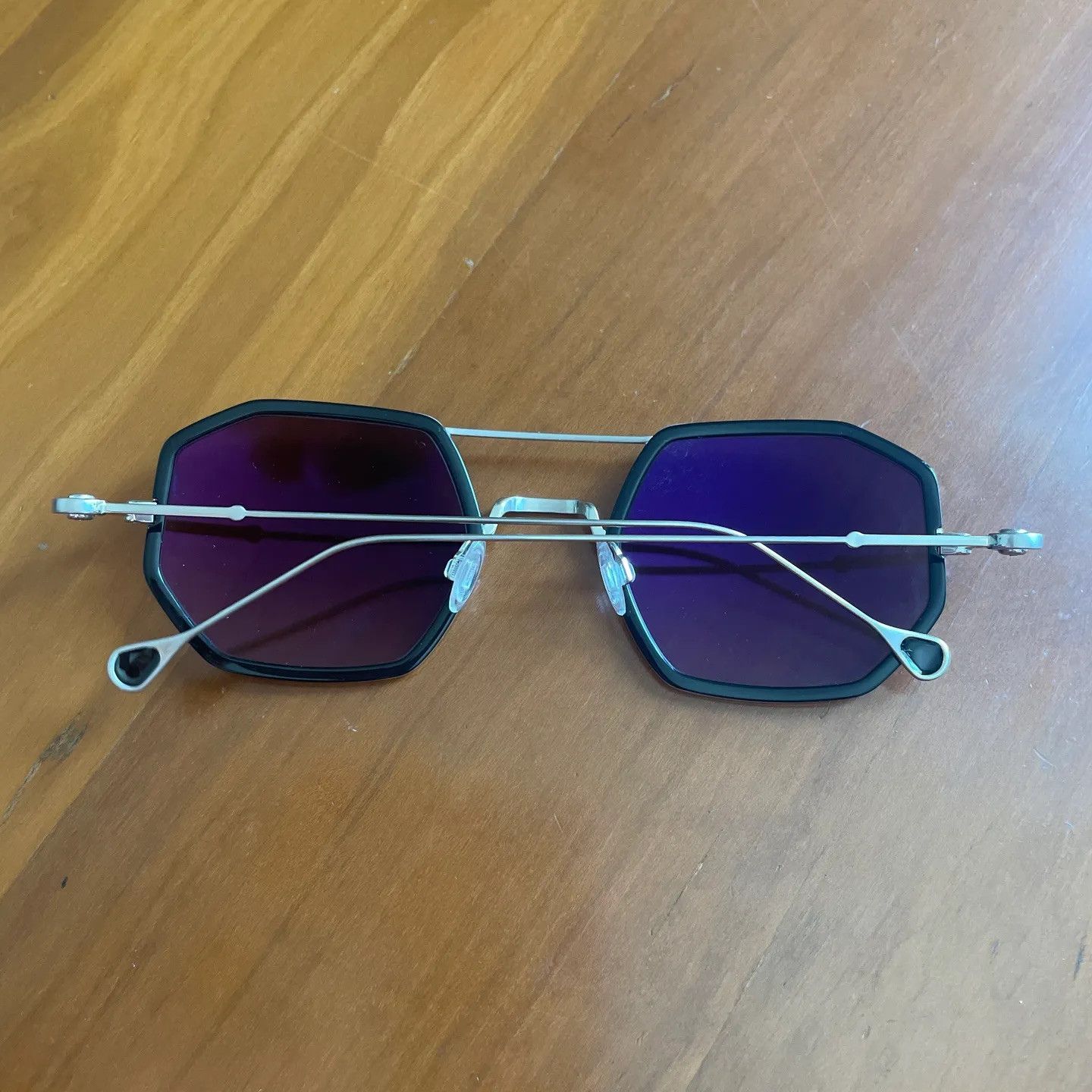 Anne & Valentin Anne Et Valentin Titanium Samoa Aviator Sunglasses Size ONE SIZE - 4 Thumbnail