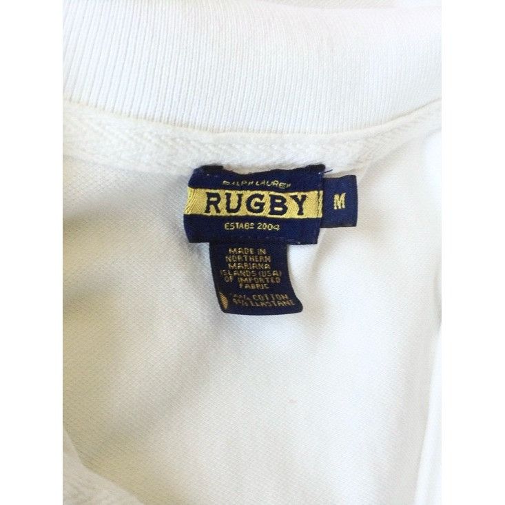 Rugby Ralph Lauren Vintage Ralph Lauren Rugby Skull & Crossbones Polo Shirt Whi Size M / US 6-8 / IT 42-44 - 3 Thumbnail