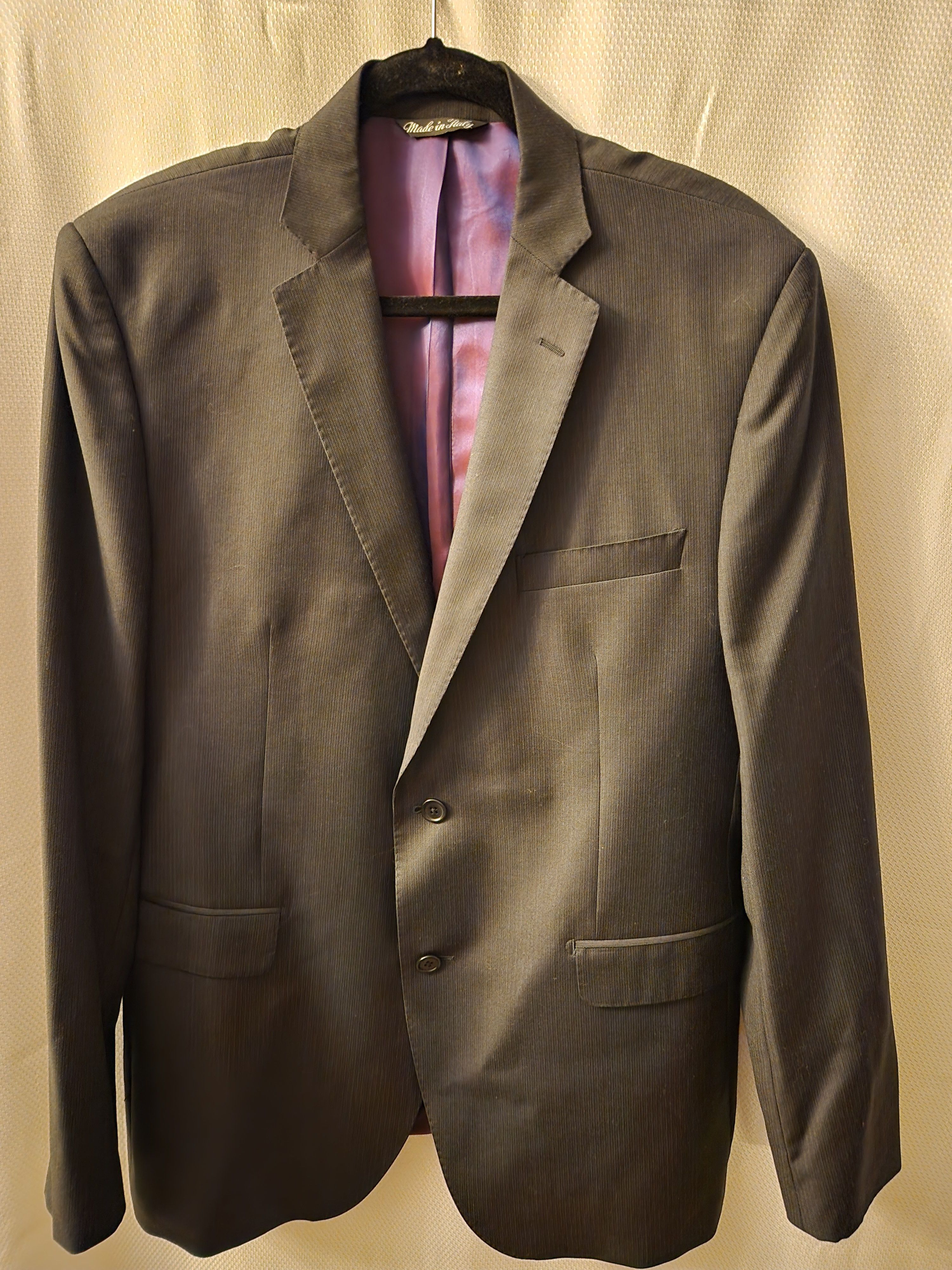 Ermenegildo Zegna Ermenegildo Zegna Wool Black Subtle Pinstripe Blazer Sz 44R Size 42R - 1 Thumbnail