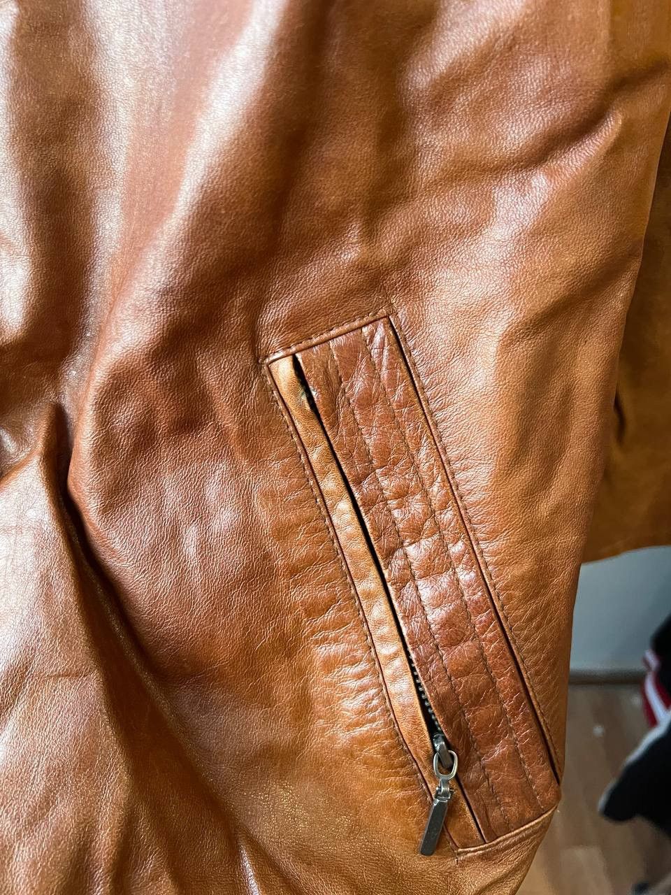 Vintage AVIA TRIX USA CLASSIC AVIATOR BIKER RETRO LEATHER JACKET XL Size US XL / EU 56 / 4 - 8 Thumbnail