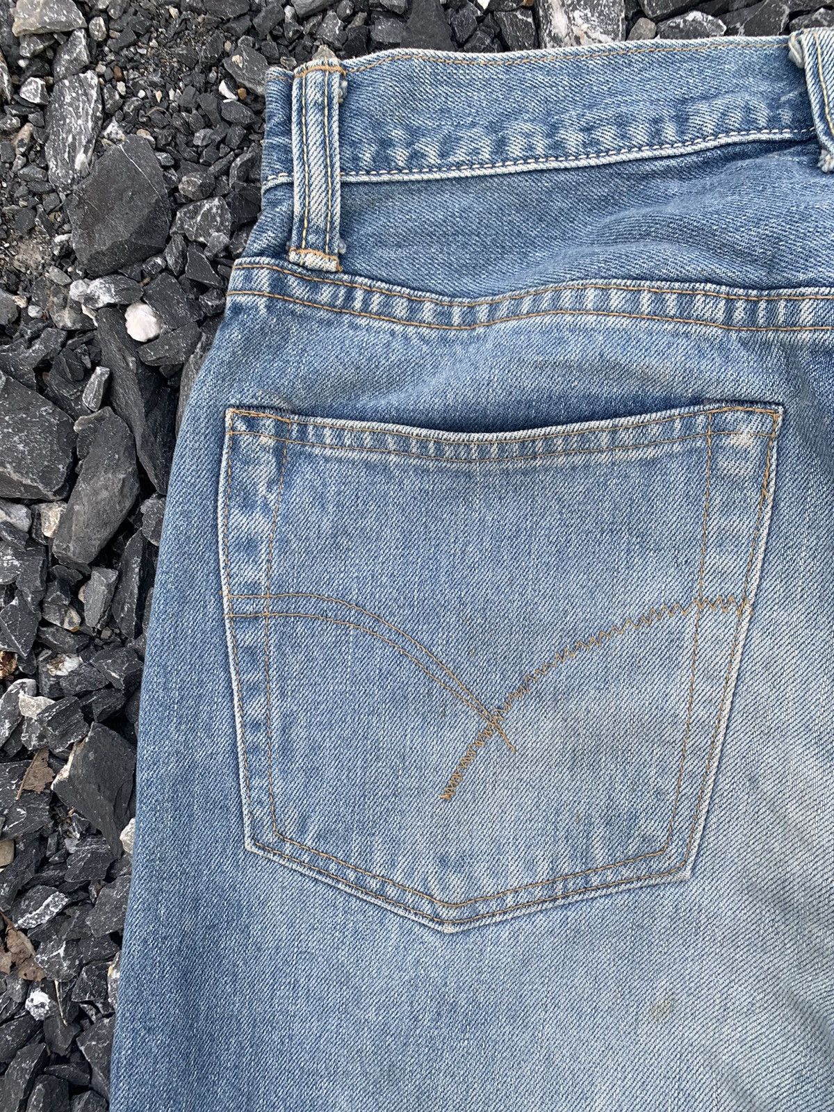 Kapital VINTAGE BLUE BLUE INDIGO SELVEDGE JAPANESE DISTRESSED DENIM Size US 28 / EU 44 - 12 Thumbnail