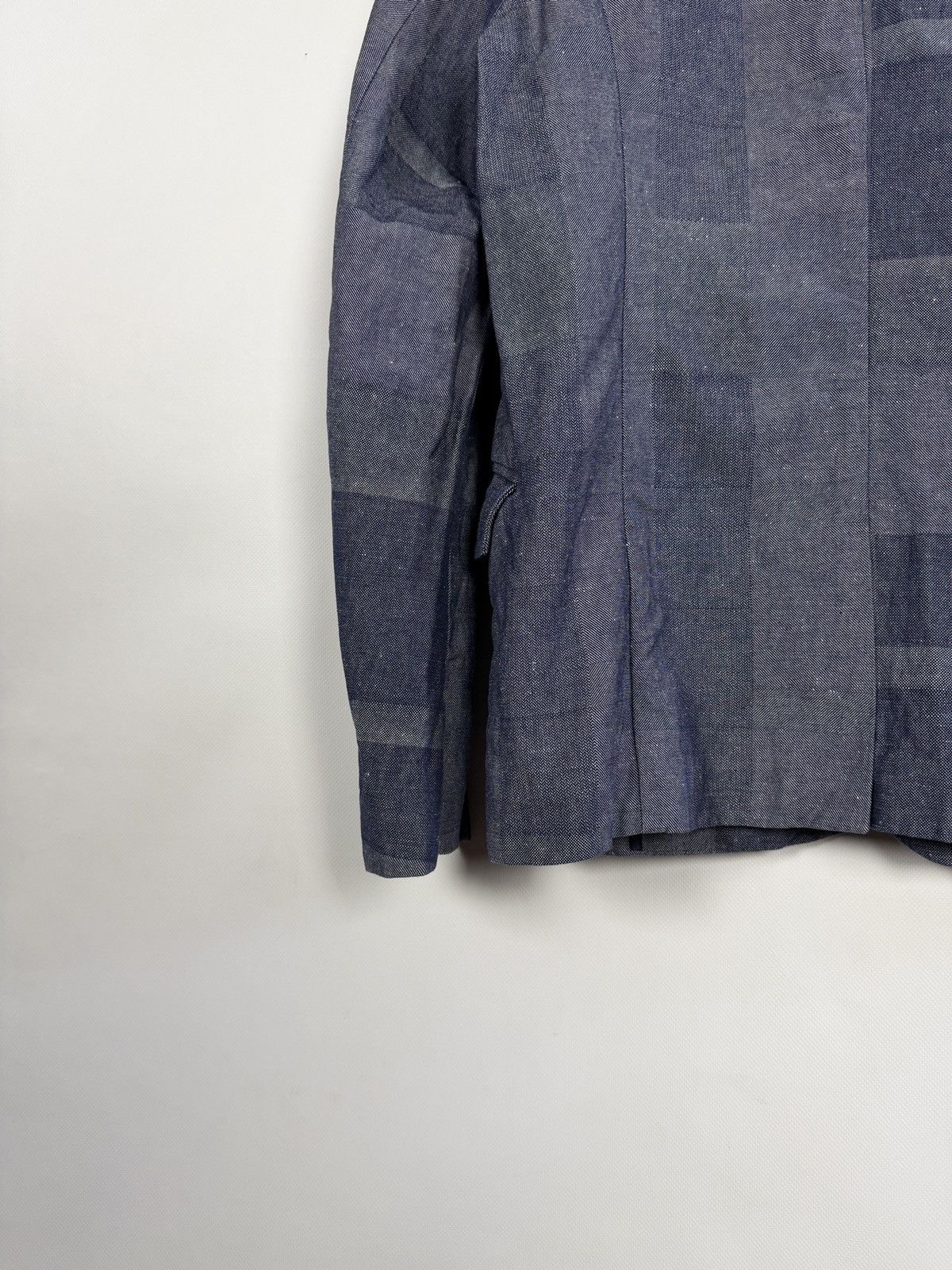 Diesel Black Gold Diesel Black Gold Denim Chambray Pattern Blazer Jacket Italy Size US L / EU 52-54 / 3 - 17 Thumbnail