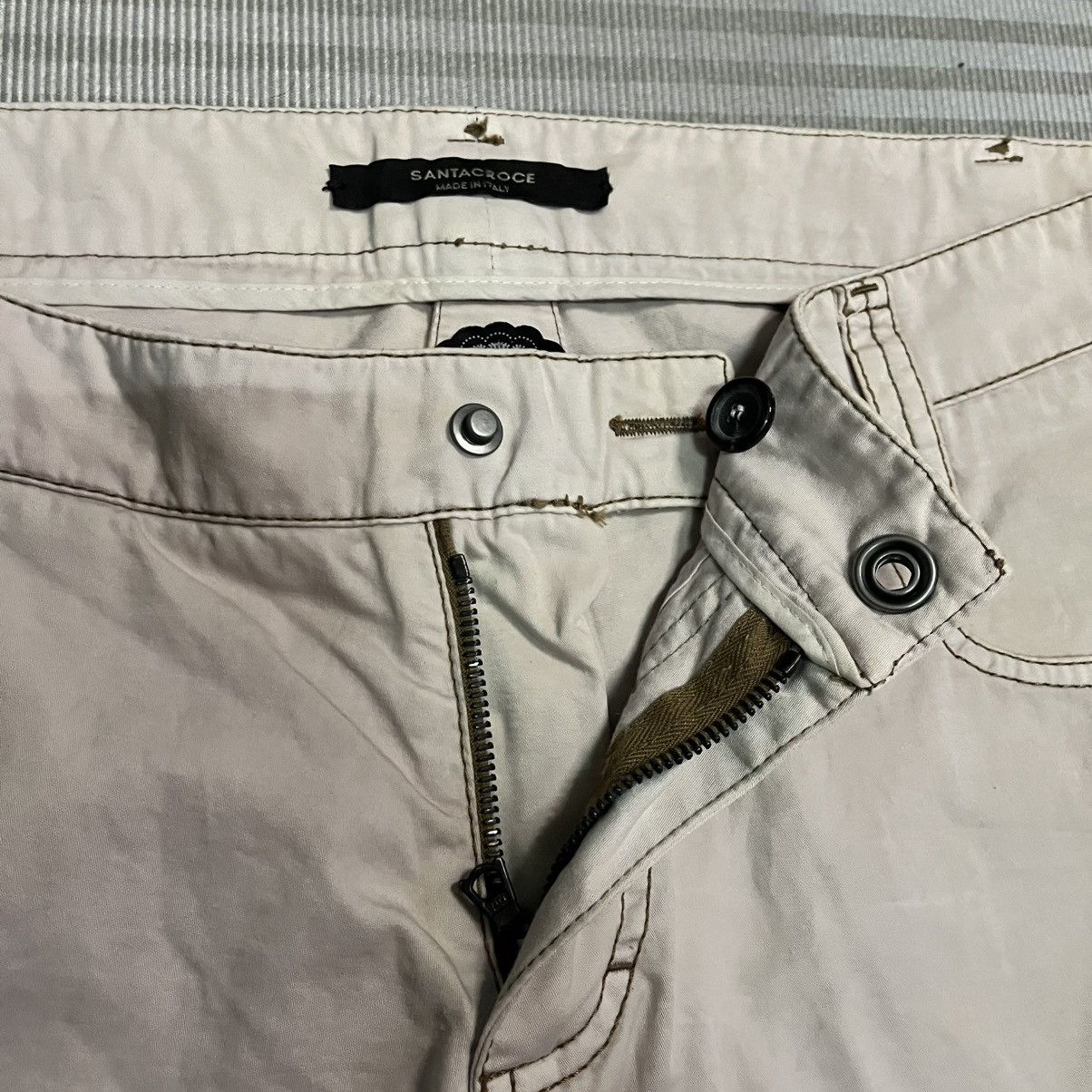 Santacroce Vintage Santacroce Snap Button Pants Made in Italy 35x40 Size US 35 - 8 Thumbnail