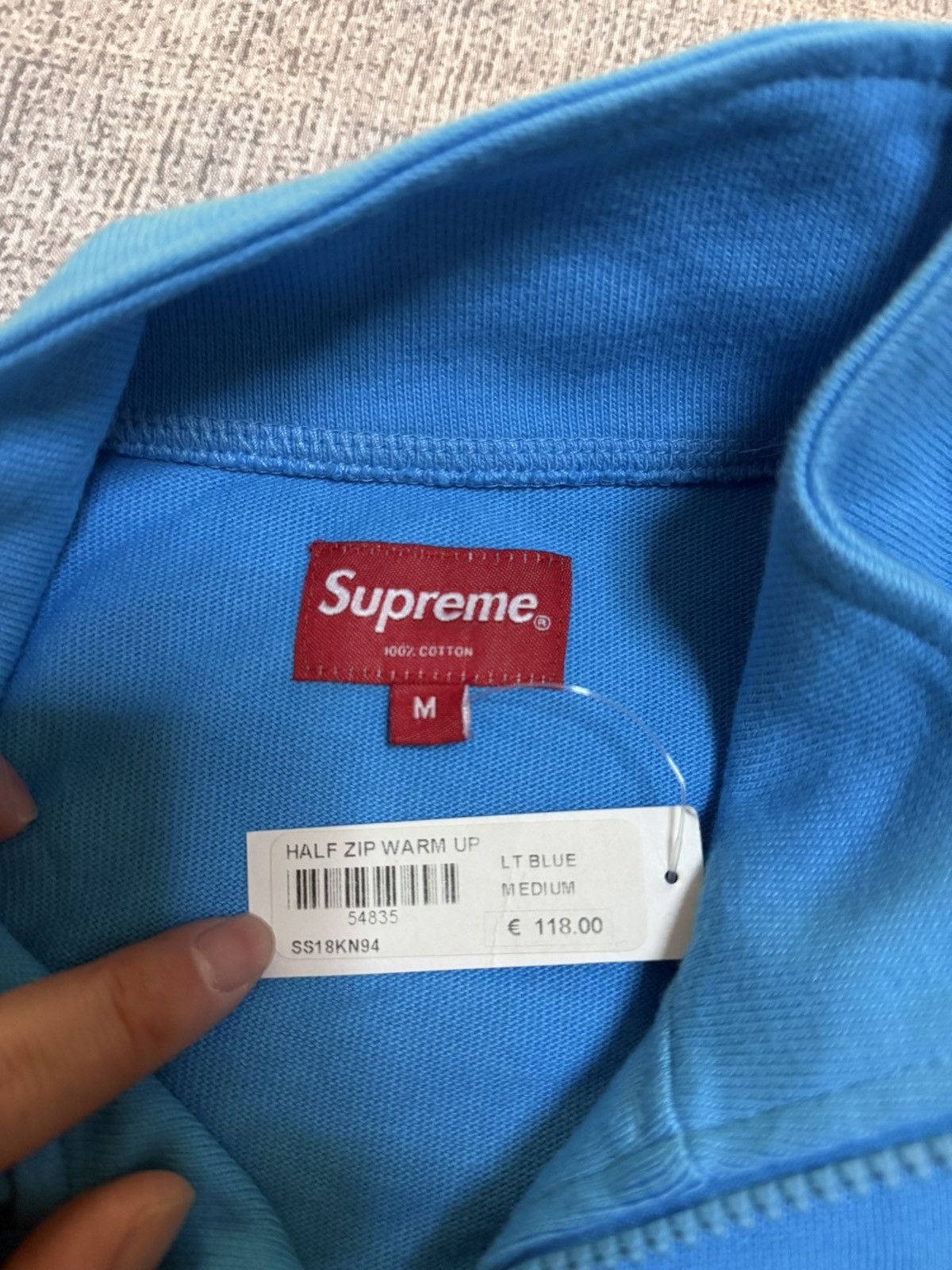 Supreme Supreme half zip warm up sweatershirt Size US M / EU 48-50 / 2 - 3 Thumbnail