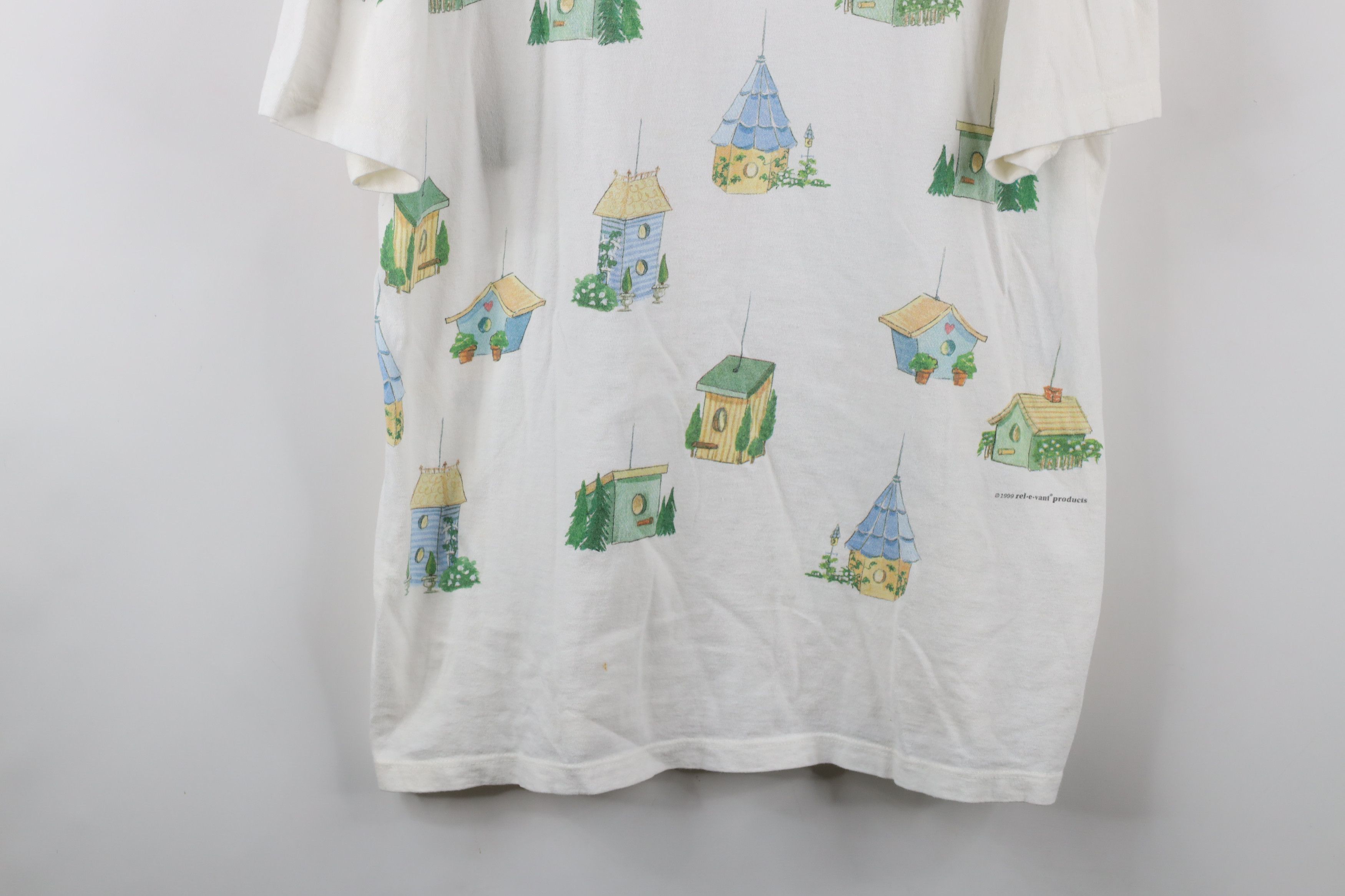 Vintage Vintage 90s Streetwear Birdhouse All Over Print T-Shirt USA Size XL / US 12-14 / IT 48-50 - 3 Thumbnail