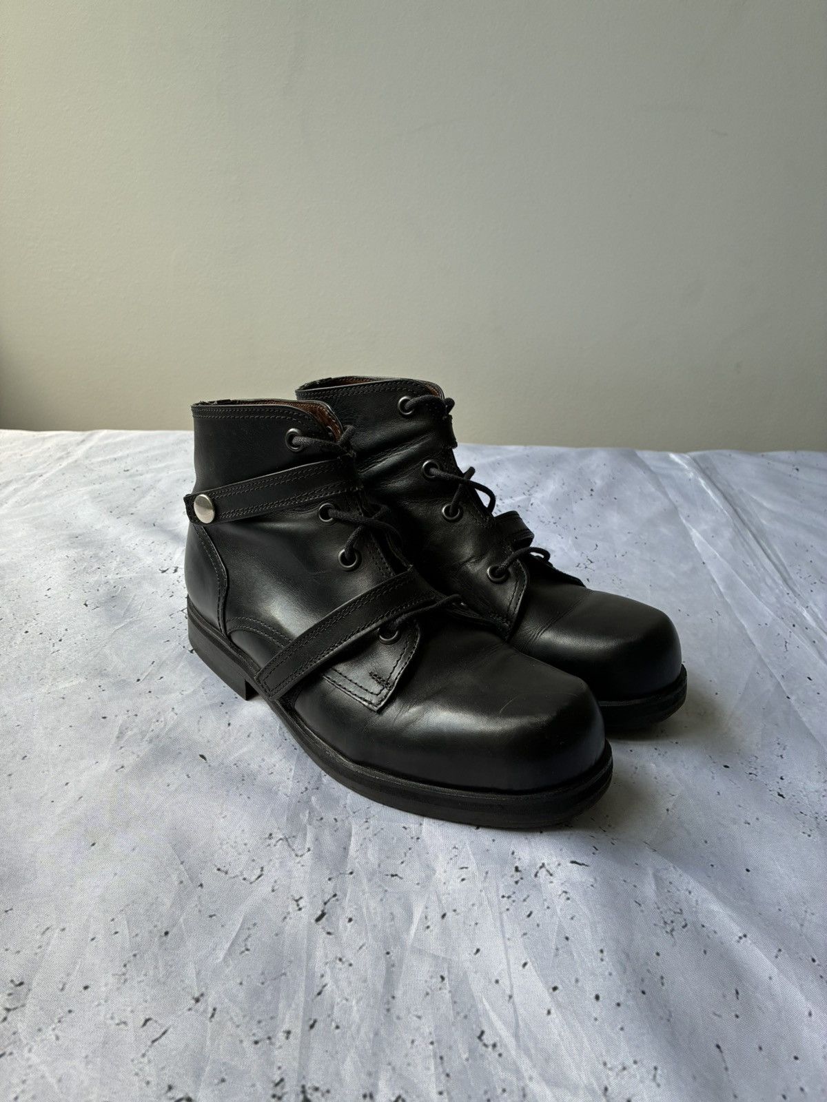 Dirk Bikkembergs Archive Dirk Bikkembergs 90s Double Closure Bondage Boots Size US 7 / EU 40 - 1 Thumbnail