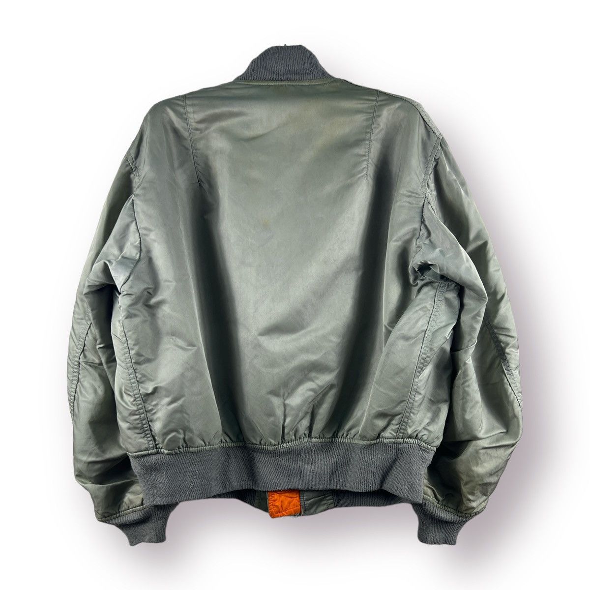 Alpha Industries RIOT🔥 VTG ALPHA INDUSTRIES INTERMEDIATE MA-1 BOMBER JACKET Size US L / EU 52-54 / 3 - 8 Thumbnail