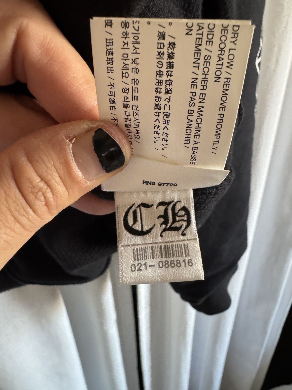 Chrome Hearts Chrome Hearts Thermal Zip Up Fuck You Size US M / EU 48-50 / 2 - 4 Thumbnail