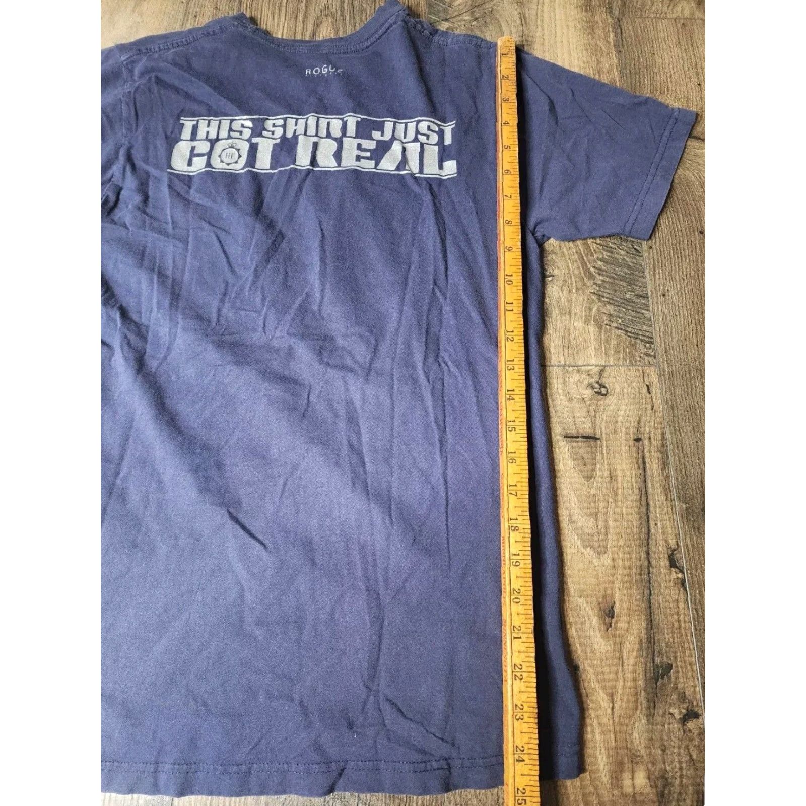 Tultex VINTAGE Hot Fuzz Movie Promo Double Sided T Shirt Blue M Mens Size US M / EU 48-50 / 2 - 3 Thumbnail