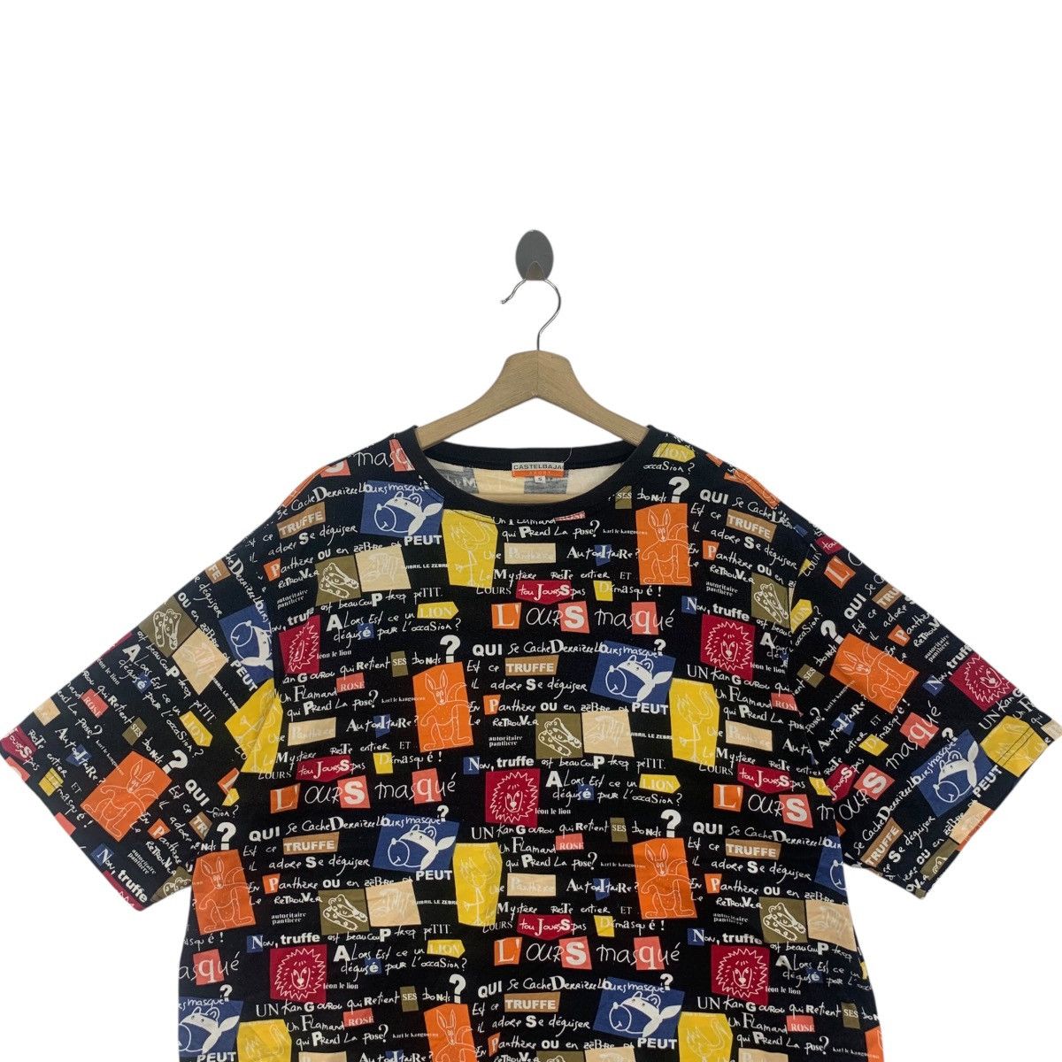 Vintage Vintage 90’ CASTELBAJAC SPORT Animal AOP Tee Shirt Top Size XL / US 12-14 / IT 48-50 - 2 Thumbnail
