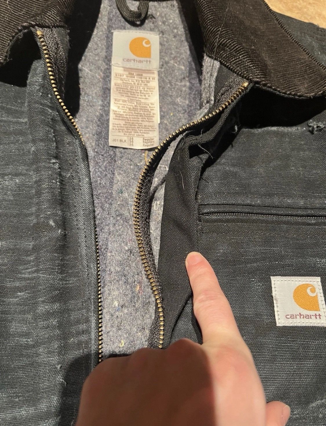 Carhartt Carhartt Detroit Jacket J01 Black Size US S / EU 44-46 / 1 - 6 Thumbnail