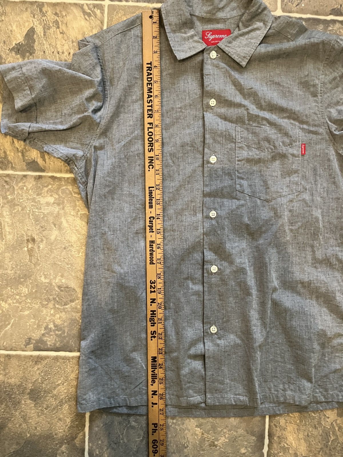 Supreme Supreme Grey Button Up Shirt Size US S / EU 44-46 / 1 - 6 Thumbnail