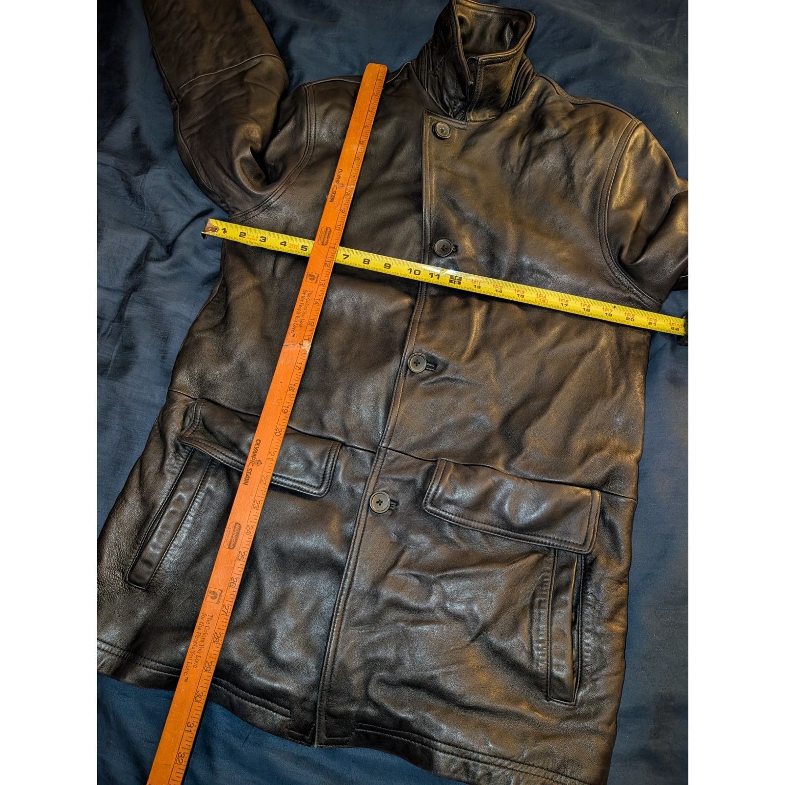 Structure Y2K Structure Butter Soft Leather Driving Coat Jacket Small Size US S / EU 44-46 / 1 - 3 Thumbnail