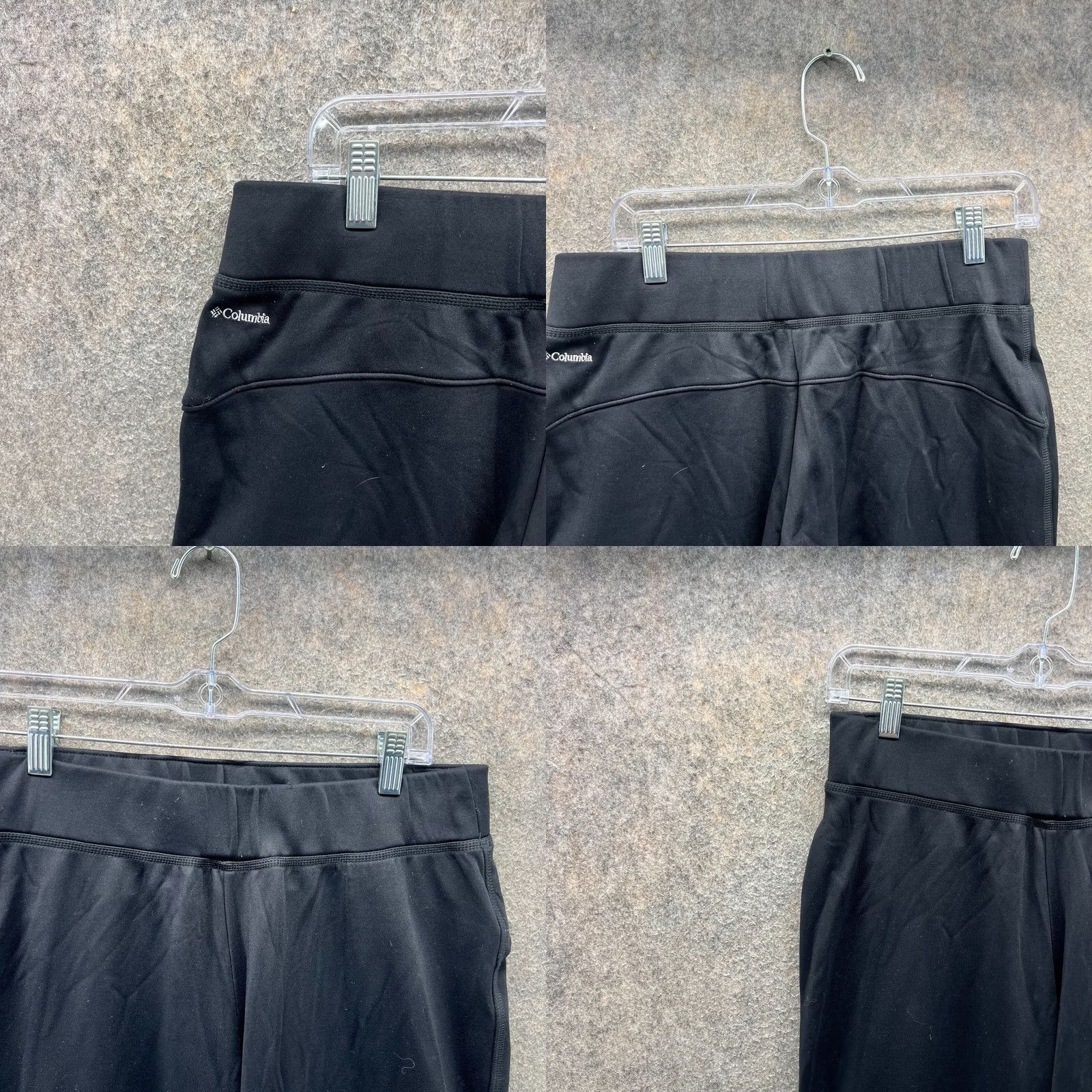 Vintage Columbia Pants Womens Large Black Active Stretch Straight Leg Nylon High Rise Size 36" / US 14 / IT 50 - 8 Thumbnail