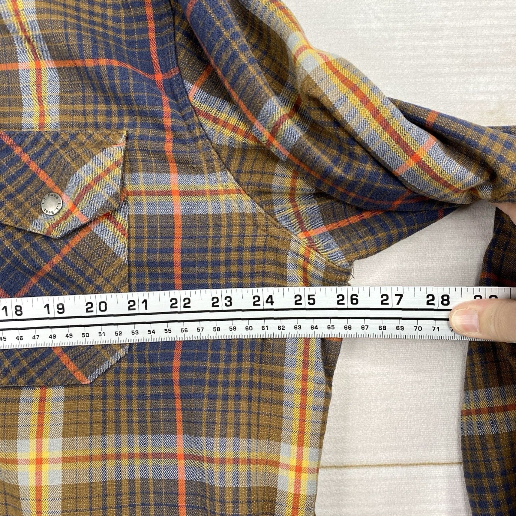 Vintage VINTAGE LL Bean Shirt Jacket Mens XL Plaid Canvas Flannel Lined Shacket Snap Pocket Size US XL / EU 56 / 4 - 6 Thumbnail