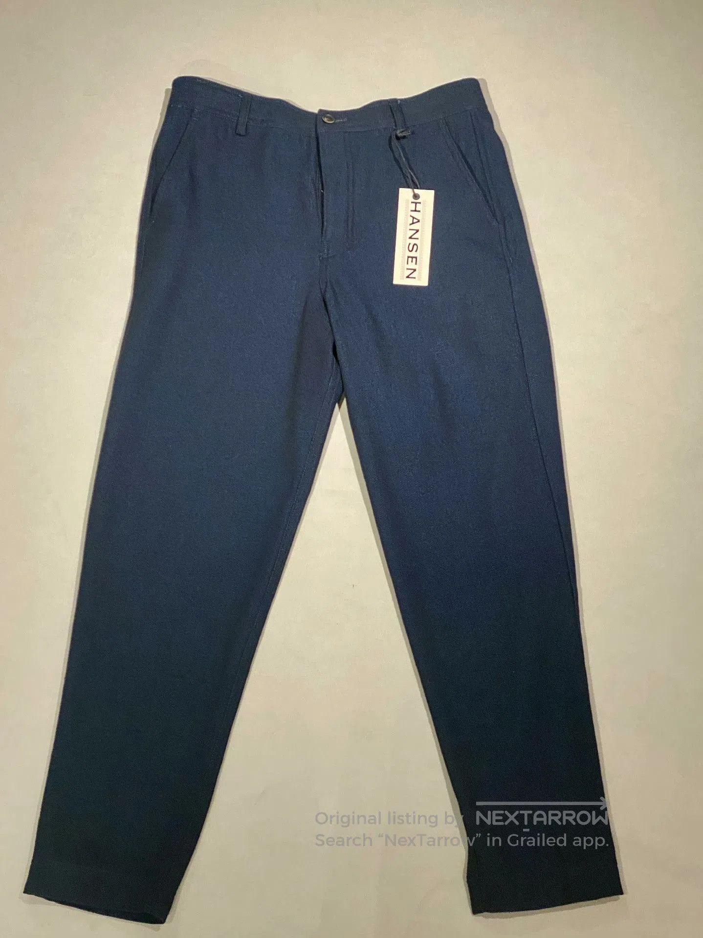 HANSEN Garments HANSEN Dark Blue Buckle Casual Pants. Size US 30 / EU 46 - 1 Thumbnail