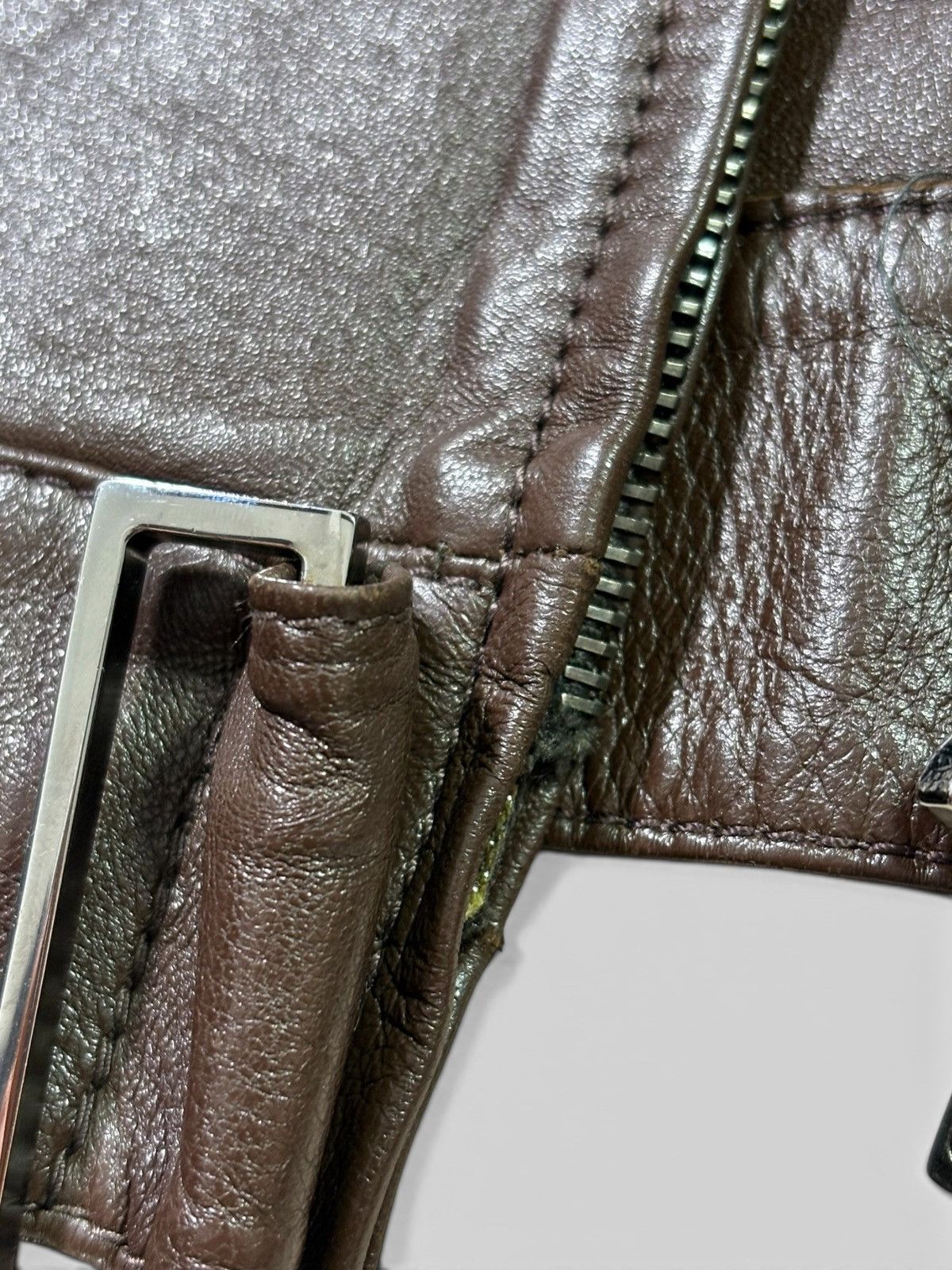 Gucci 00's Brown Leather Jacket by Gucci Size US M / EU 48-50 / 2 - 6 Thumbnail