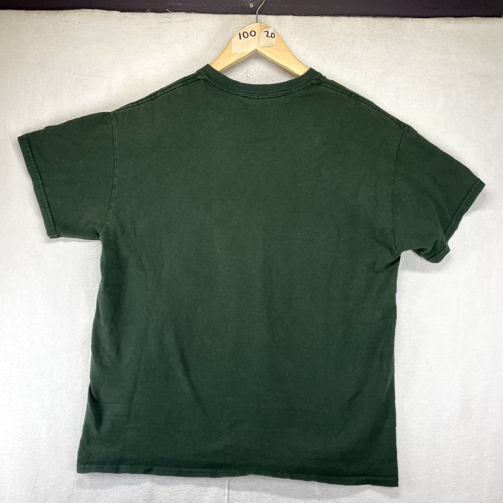 Gildan VINTAGE Moosehead Lager T Shirt Mens M Heavyweight Cotton Forrest Green Logo 90s Grunge Outdoor Adventure Time Theme Shirts Womens Mens Boys Girls Size US M / EU 48-50 / 2 - 2 Thumbnail