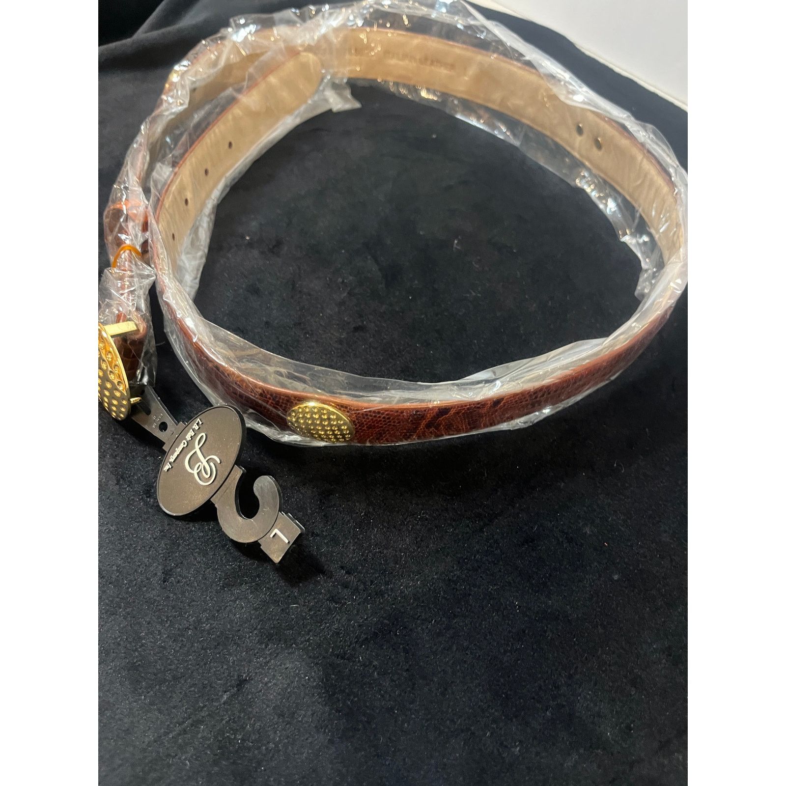 Other Women's Genuine Brown Italian Leather Belt Large NWT Size ONE SIZE - 6 Thumbnail