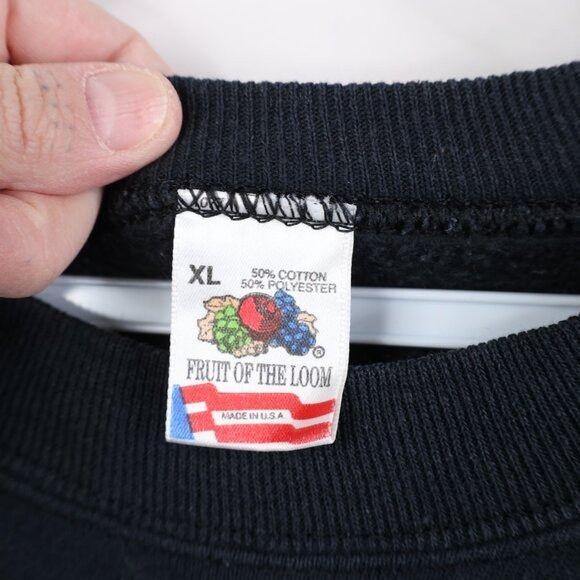 Fruit Of The Loom Vintage 90s Streetwear Boot Chanel Paris Sweatshirt Size XL / US 12-14 / IT 48-50 - 13 Thumbnail
