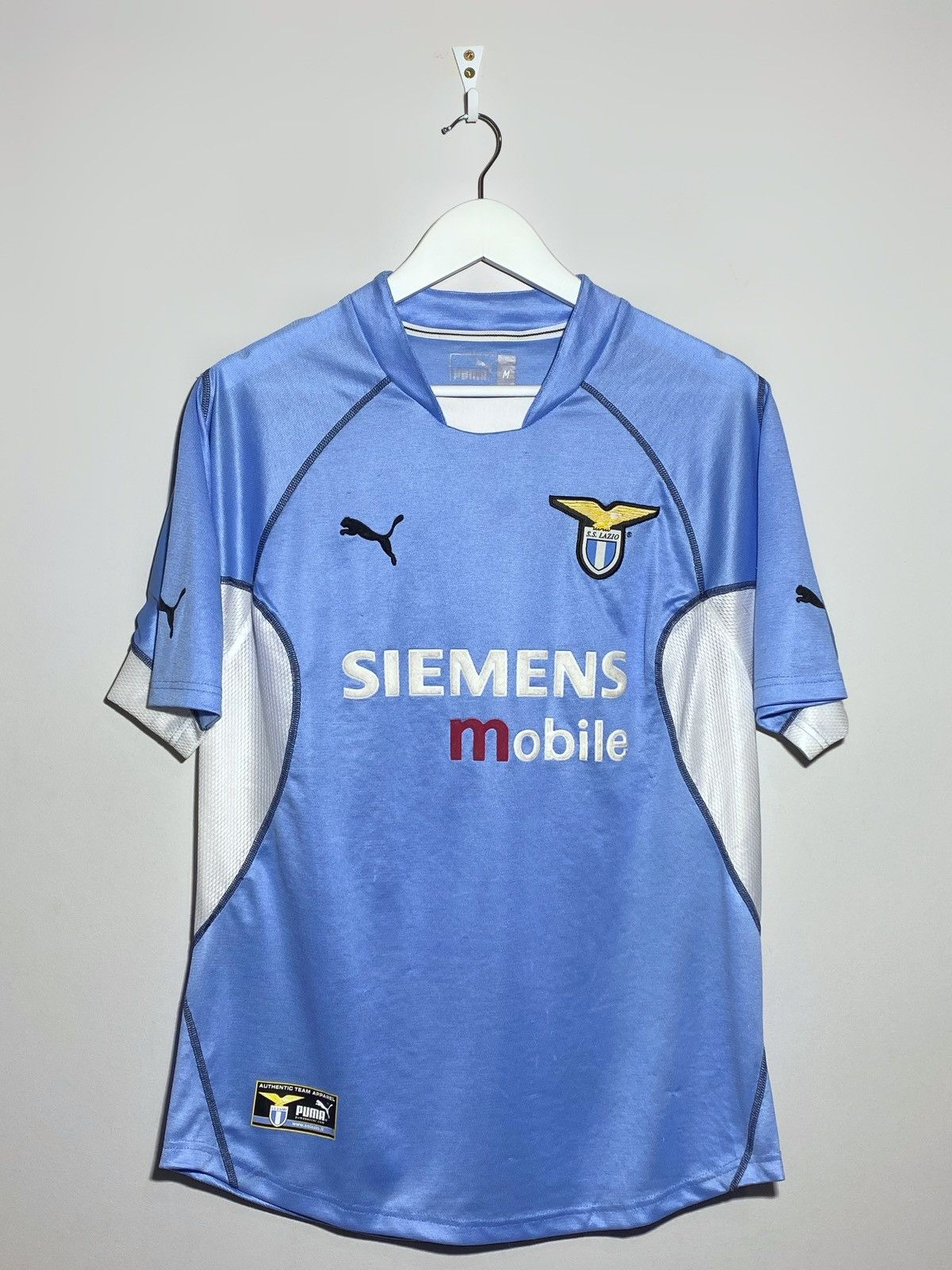 Puma Vintage Puma Lazio 2001 2002 Home Football Jersey Italy Size US M / EU 48-50 / 2 - 1 Thumbnail