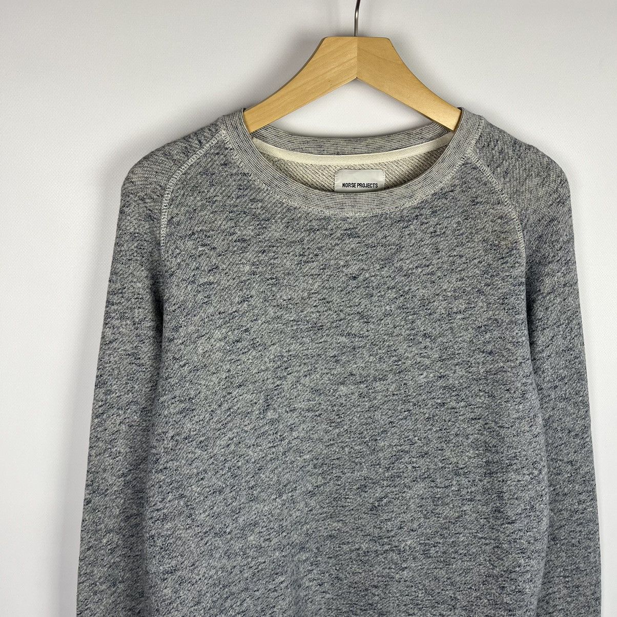 Norse Projects Designer Norse Project Textured Sweatshirt Basic Blue Raglan Size US S / EU 44-46 / 1 - 3 Thumbnail