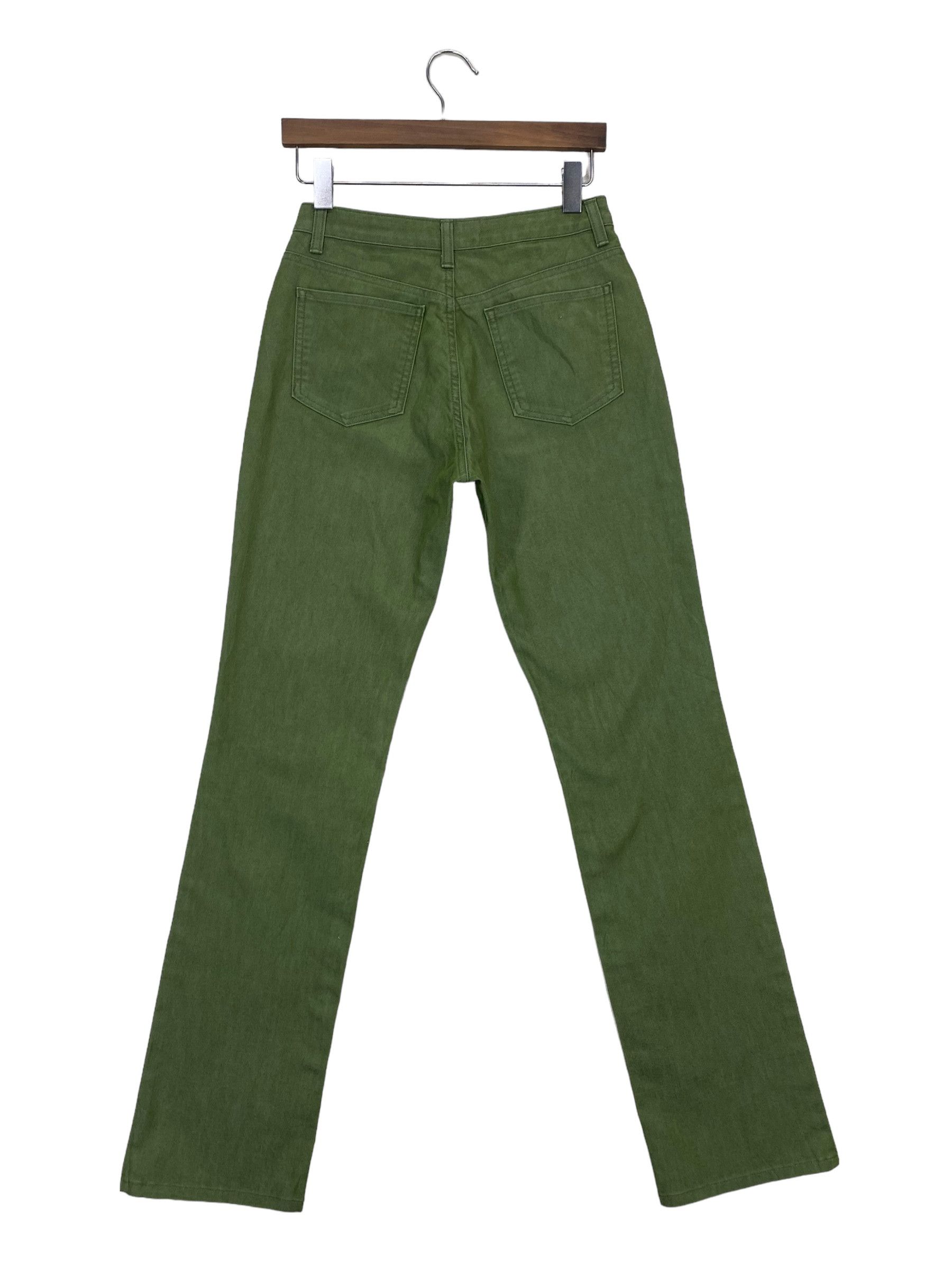 Japanese Brand Et Boîte Olive Green Straight-Leg Jeans Size 28" / US 6 / IT 42 - 1 Thumbnail