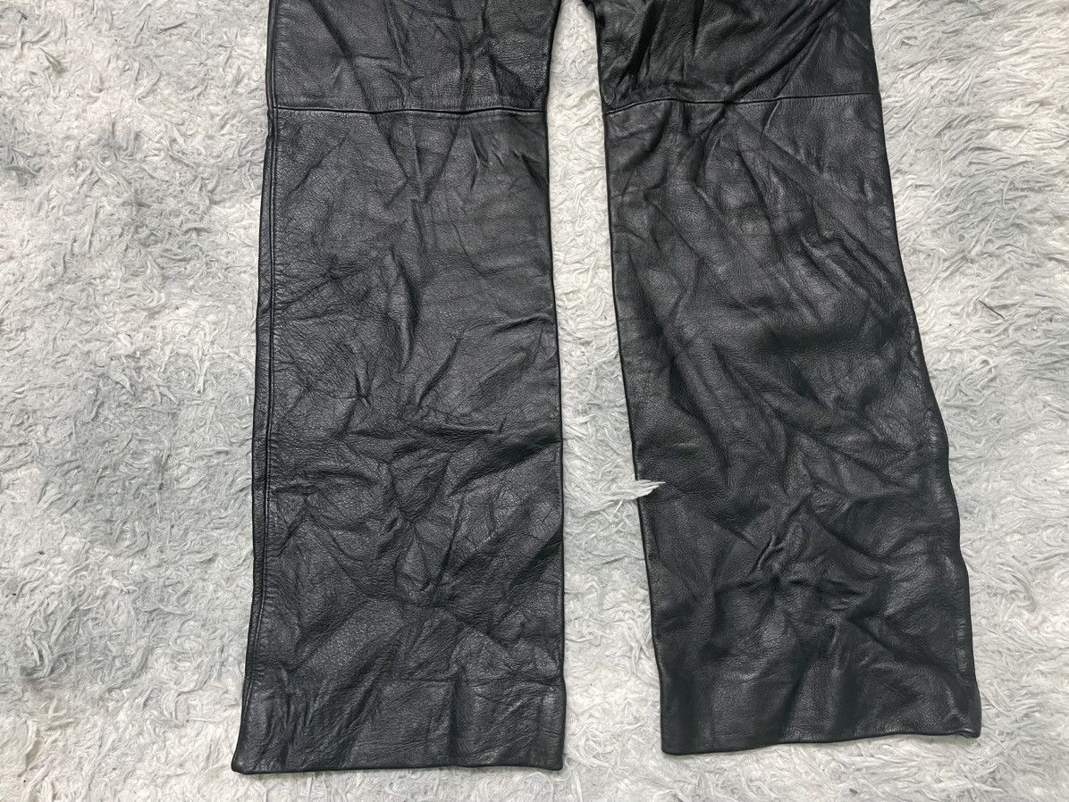 Johnbull 80s JOHNBULL LEATHER PANT TALON ZIPPER Size US 28 / EU 44 - 12 Thumbnail