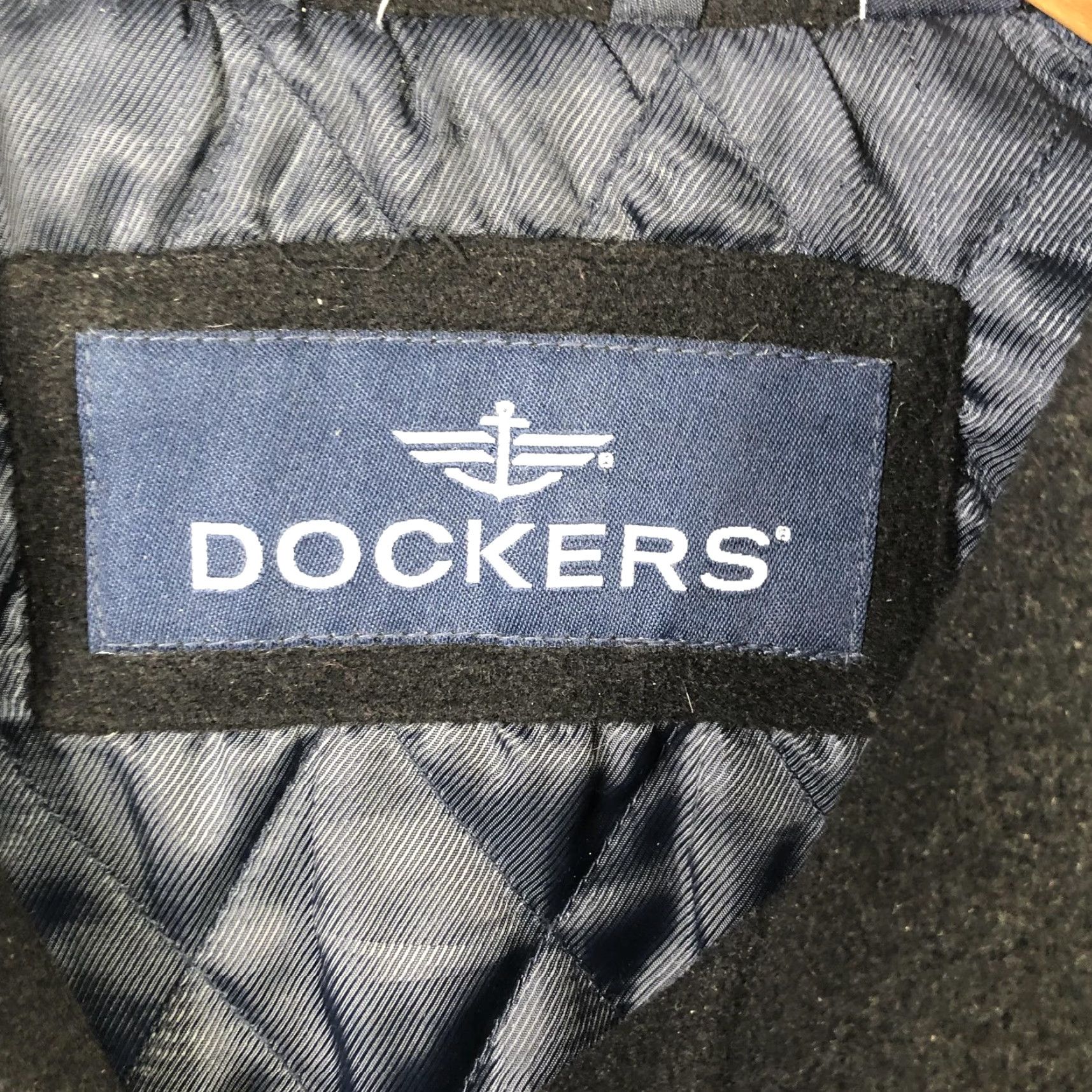 Dockers Dockers Coat Mens XL Black Wool Blend Full Zip Insulated Lined Pockets Preppy Size US XL / EU 56 / 4 - 3 Thumbnail