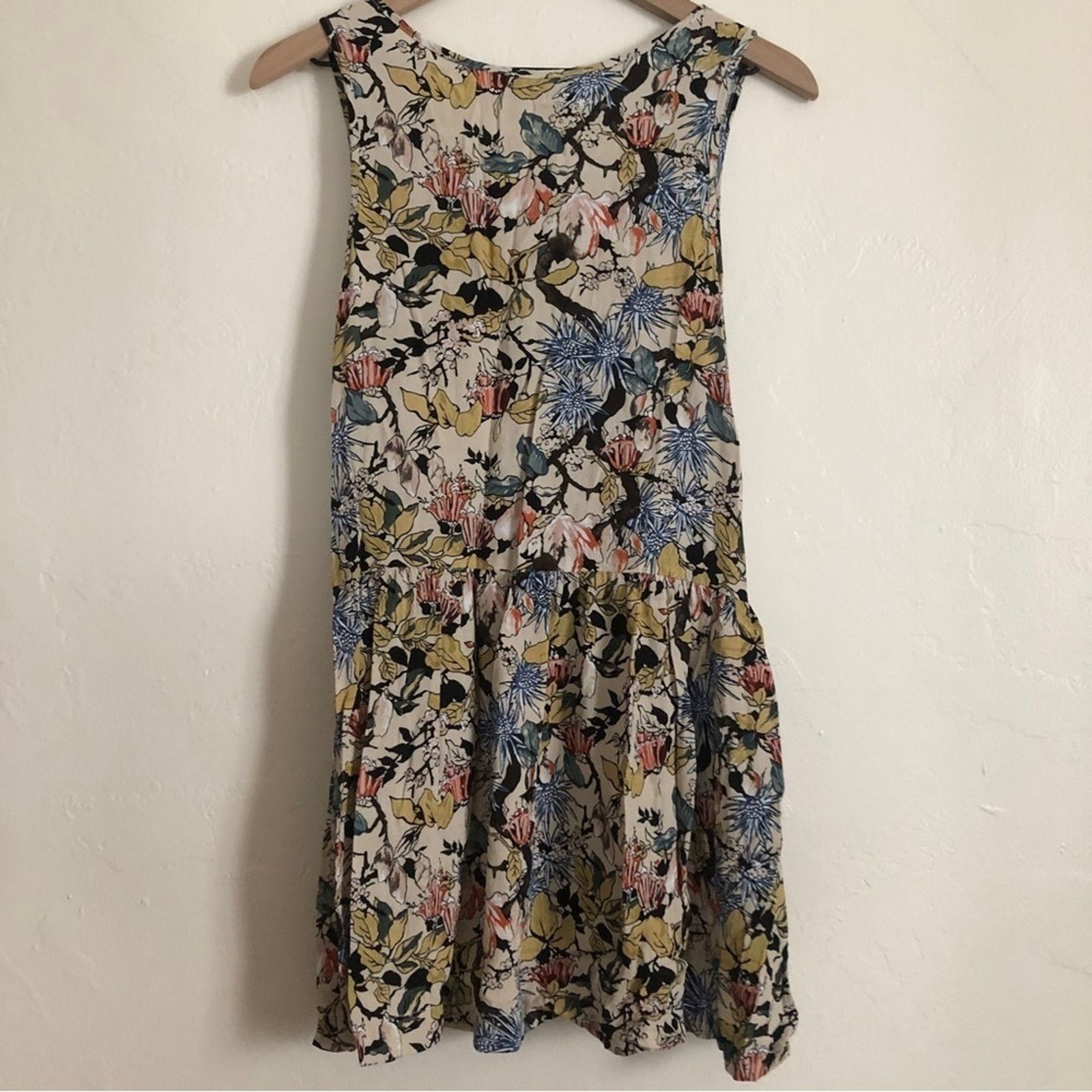Other Knot Sisters Multicolor Floral Button Skirt Mini Tank Dress Size S / US 4 / IT 40 - 8 Thumbnail