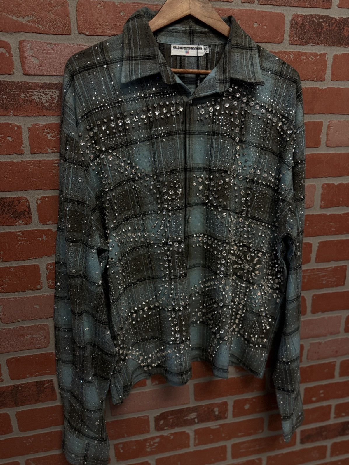 Vale Valley Crystal Flannel Long Sleeve Stones Size XXL (NEW) 💎 Size US XXL / EU 58 / 5 - 2 Thumbnail