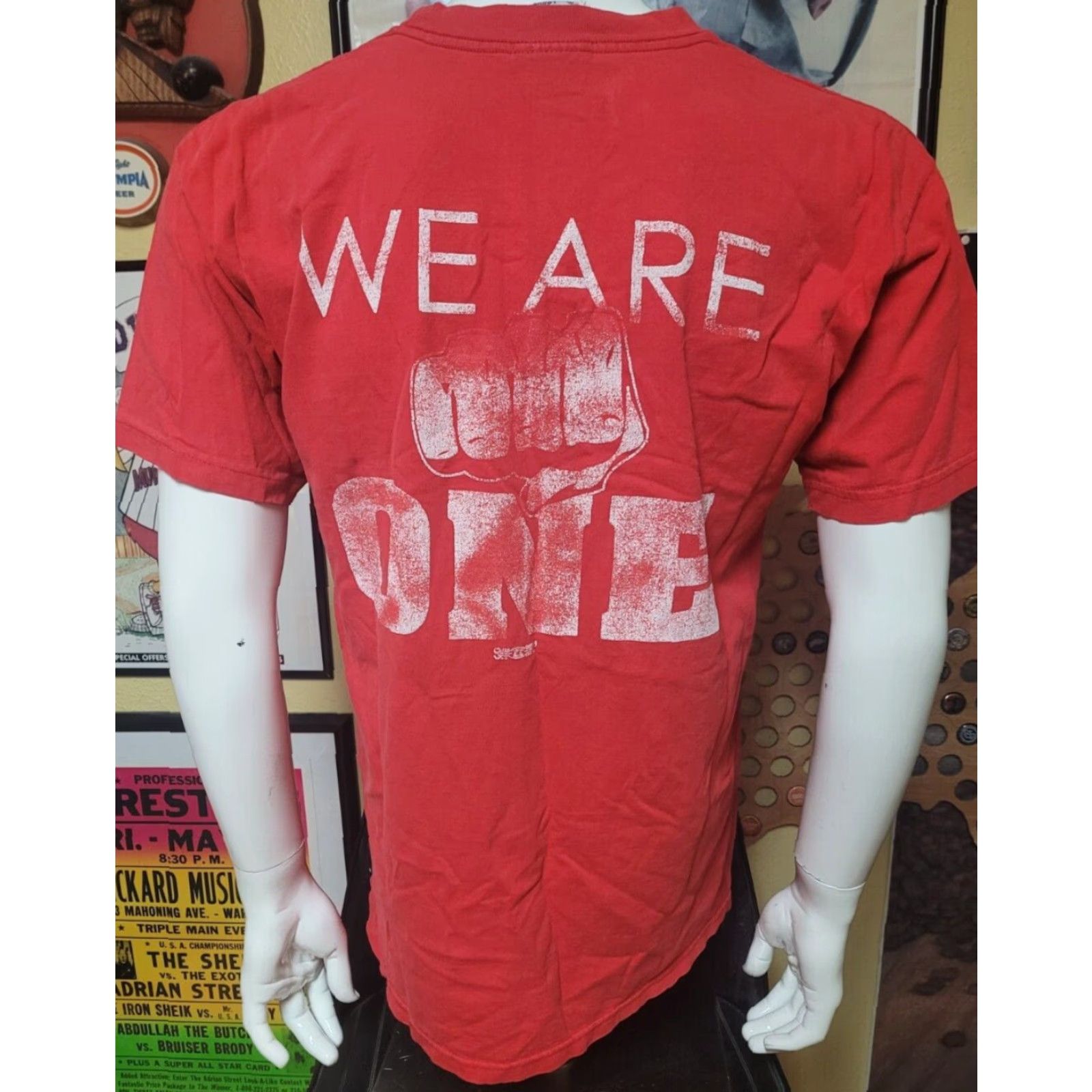 Vintage VTG Union Local 1393 Toledo OH T Shirt Large Cotton Red Crew Neck Short Sleeve Men’s Unionmade 100% Cotton Labor Shirt Size US L / EU 52-54 / 3 - 3 Thumbnail