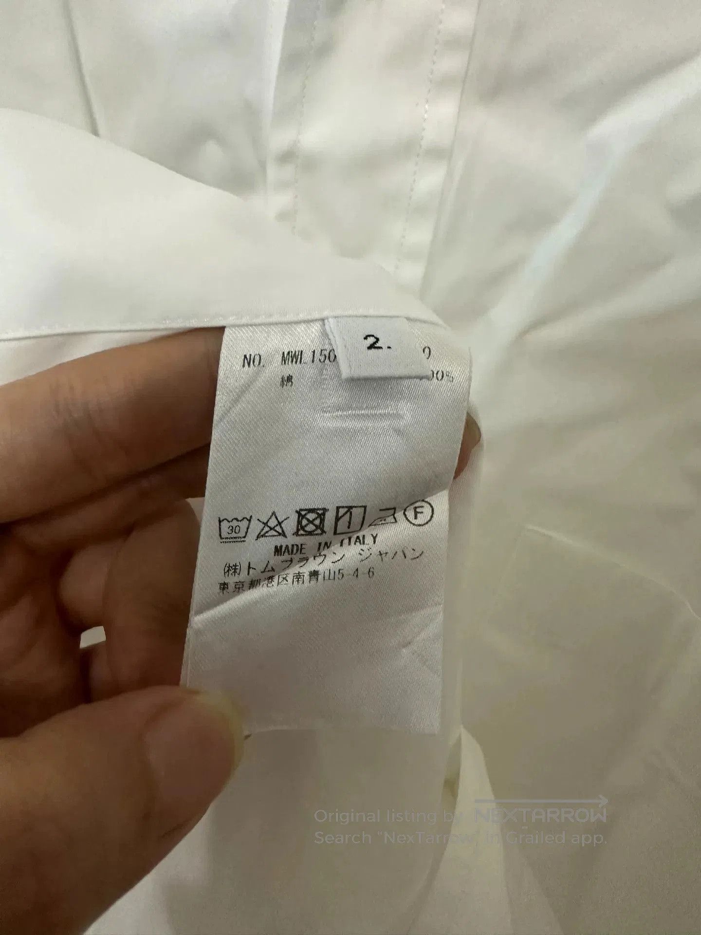 Thom Browne Thom Browne Classic Cuff Logo Shirt. Size US M / EU 48-50 / 2 - 6 Thumbnail