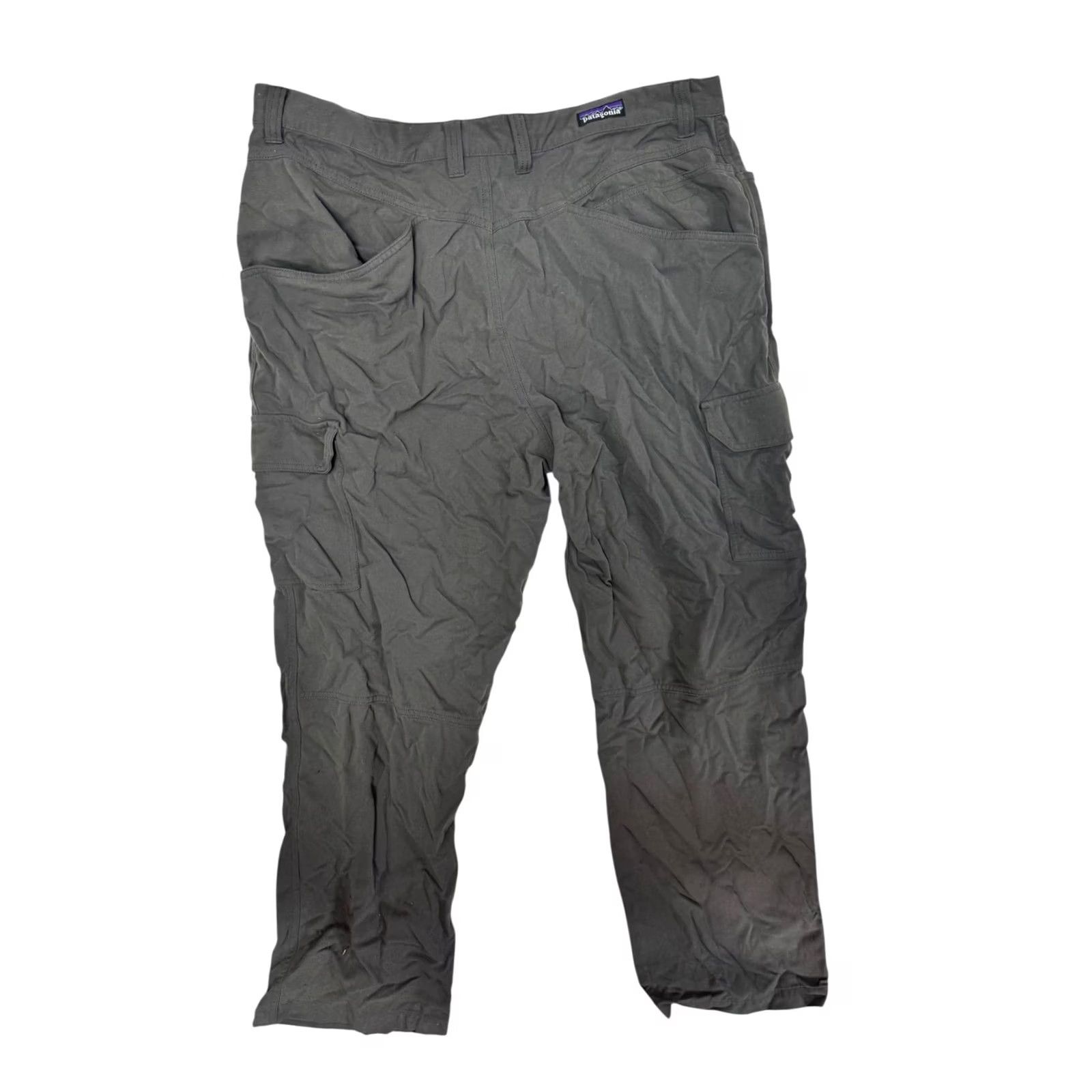 Patagonia Patagonia Men's Cargo Pants Outdoor Hiking Gray 38 Cotton Blend Relaxed Straight Rise Mid Front Flat Front Casual Travel Workwear Size US 38 / EU 54 - 2 Thumbnail