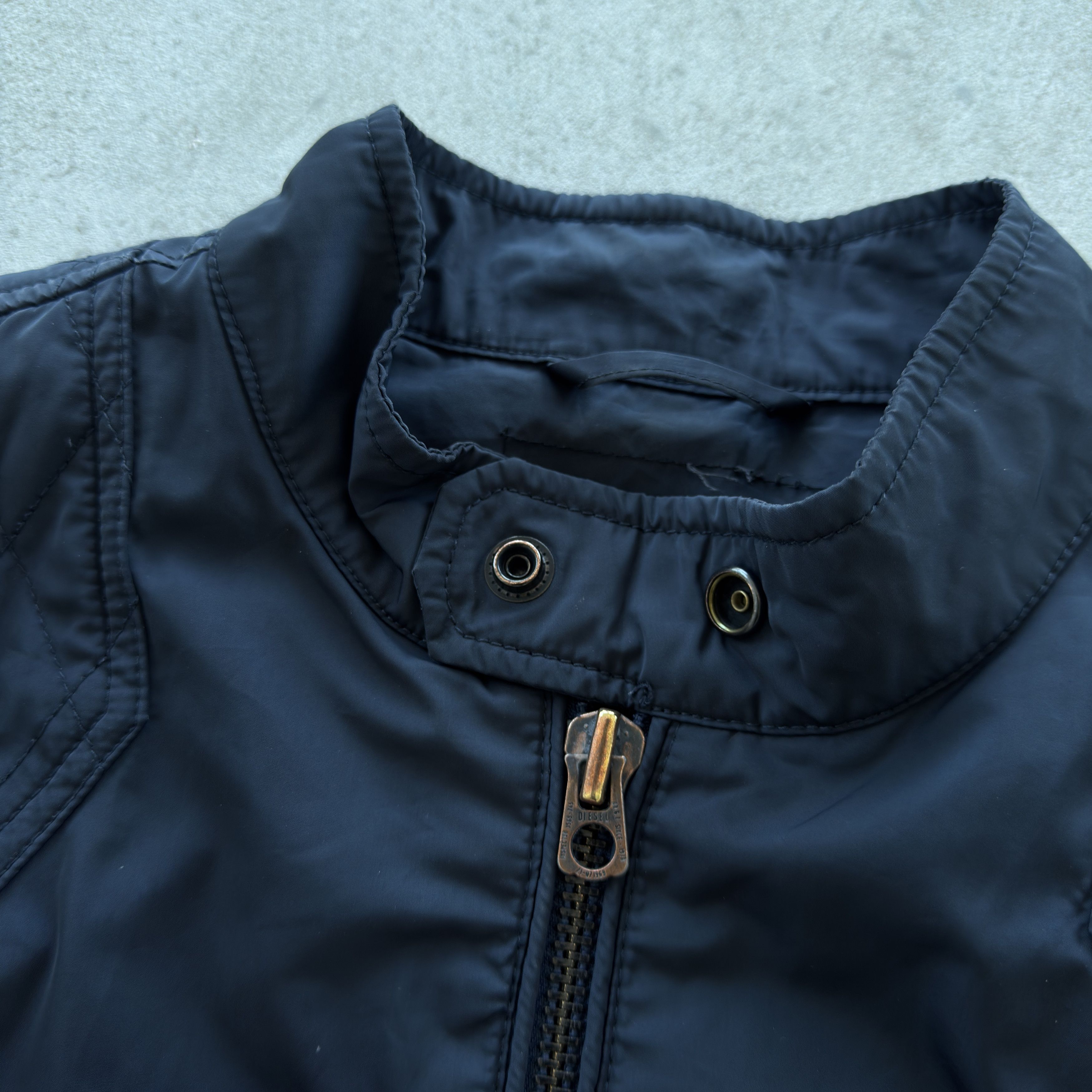 Diesel Vintage Diesel Moto Racer Bomber Jacket Quilted Shoulder Size US M / EU 48-50 / 2 - 5 Thumbnail