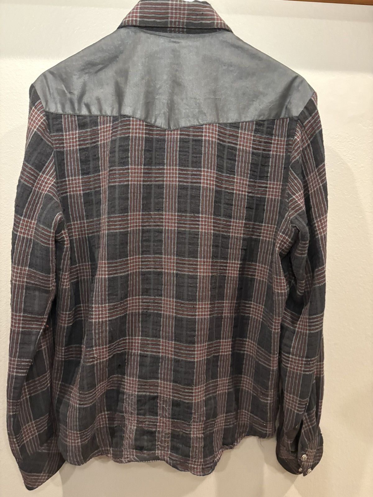 Chrome Hearts Chrome Hearts Plaid Shirt Flannel Button with leather cross Size US S / EU 44-46 / 1 - 4 Thumbnail