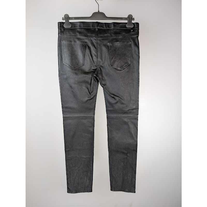 Saint Laurent Paris o1rshd1 Agora Stretch Skinny 5-Pocket Leather Pants in Black Size US 38 / EU 54 - 10 Thumbnail