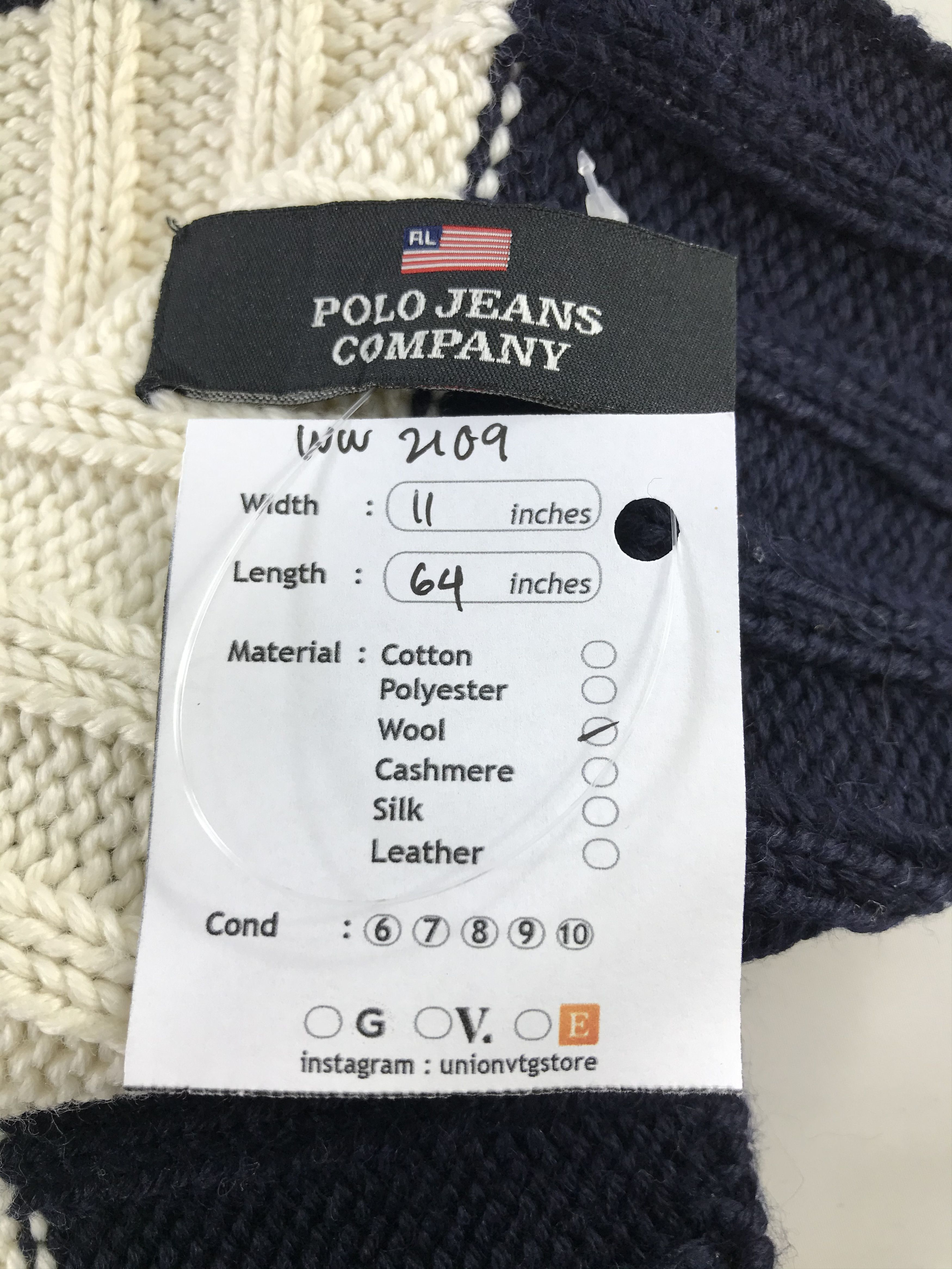 Polo Ralph Lauren × Vintage Polo Ralph Lauren Scarf / Muffler / Neckwear - WW2109 Size ONE SIZE - 5 Thumbnail