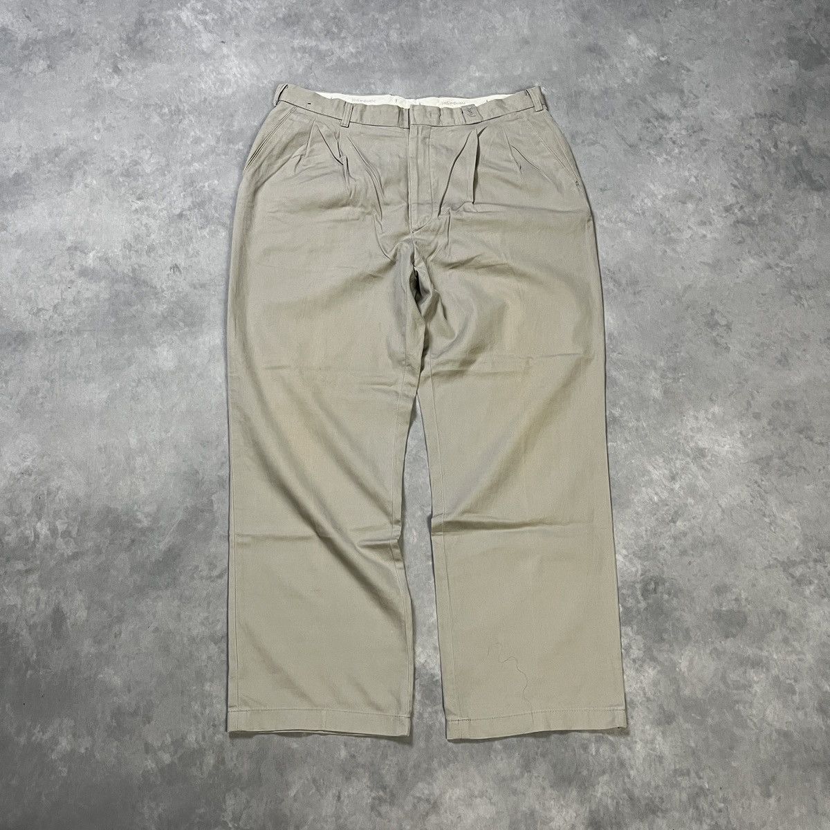 Yves Saint Laurent 2000s Yves Saint Laurent Pleated Trousers – Classic Designer Size US 34 / EU 50 - 1 Thumbnail