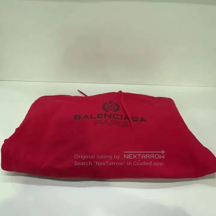 Balenciaga Balenciaga Red Logo Hoodie. Size US S / EU 44-46 / 1 - 5 Thumbnail