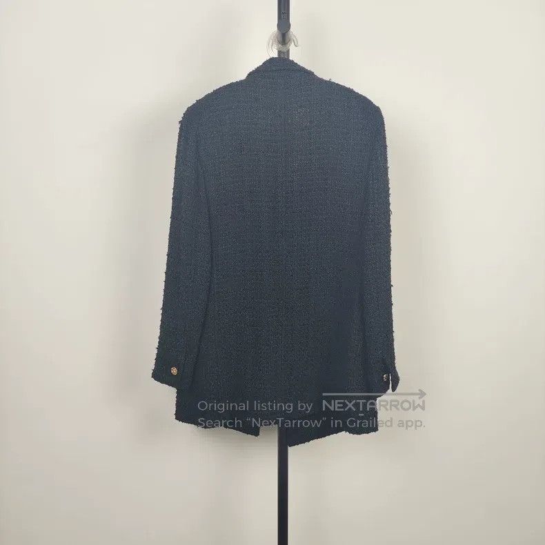 Louis Vuitton Louis Vuitton Black tweed blazer Size XXS / US 00 / IT 34 - 2 Thumbnail