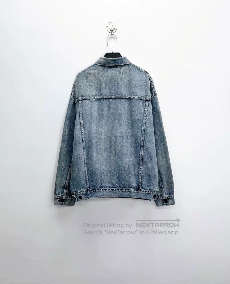 Balenciaga Balenciaga Light Blue Washed Distressed Embroidered Letter Size US XS / EU 42 / 0 - 2 Thumbnail