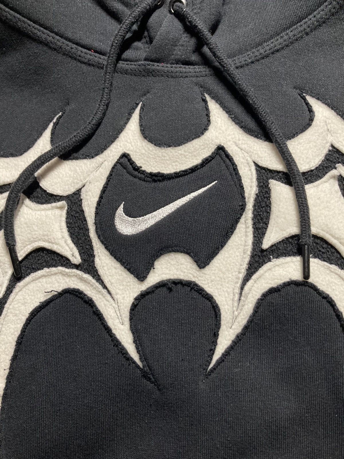 Nike × Vintage ⛩️ Nike hoodie custom vintage y2k big center logo fleece rare Size US M / EU 48-50 / 2 - 5 Thumbnail