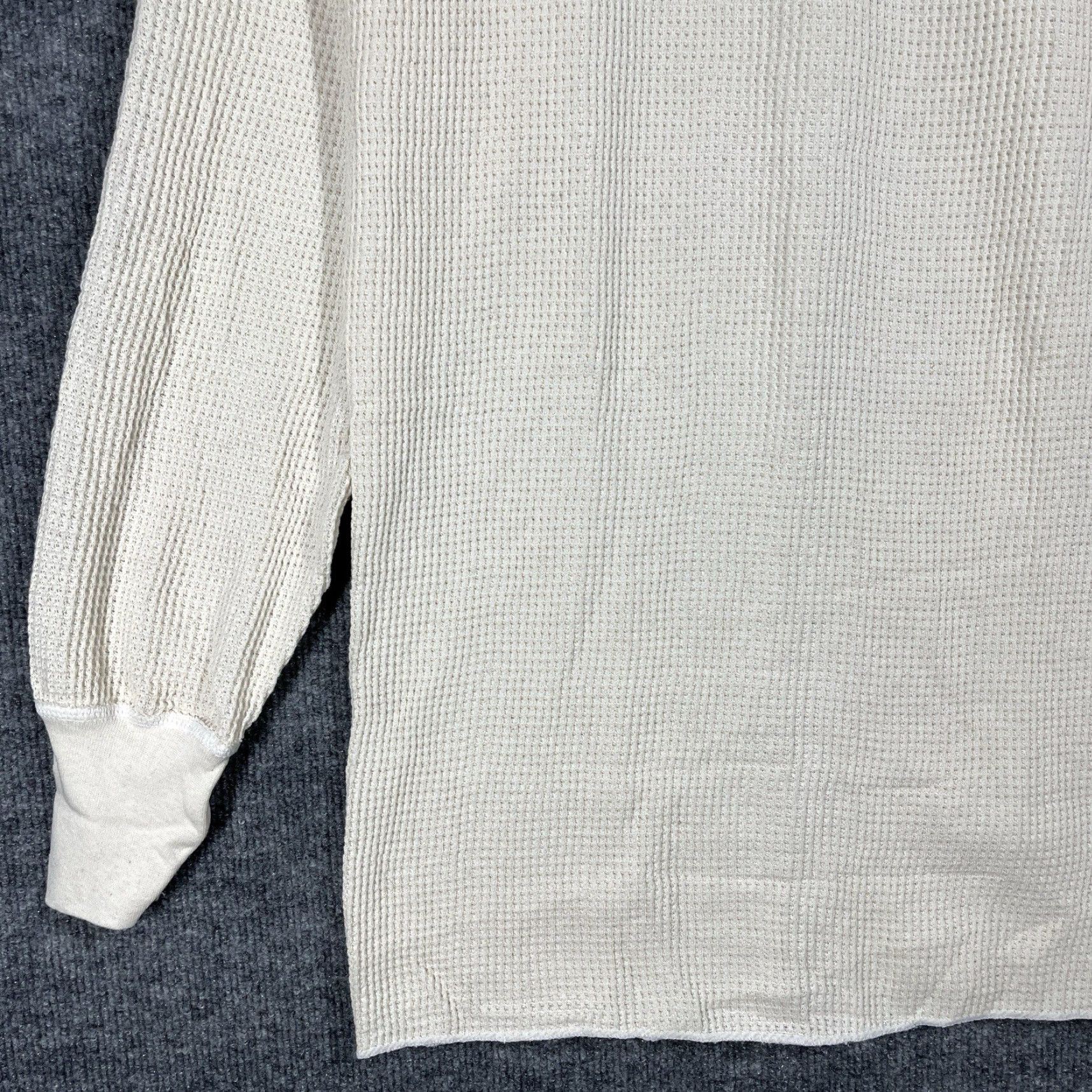 Vintage VINTAGE JE Morgan Thermal Shirt Mens 2XL Tall White USA 80s 90s Cotton Knit Crew Neck Long Sleeve Woolless No. Size US XXL / EU 58 / 5 - 3 Thumbnail