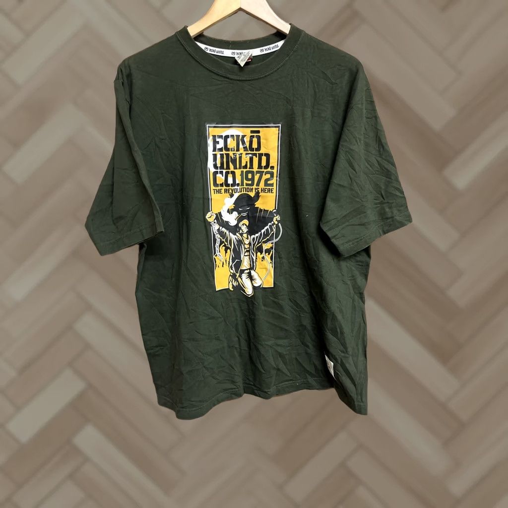 Ecko Unltd. Ecko Unltd Green T-Shirt Large Mens Y2K Revolution Short Sleeve Size US L / EU 52-54 / 3 - 1 Thumbnail